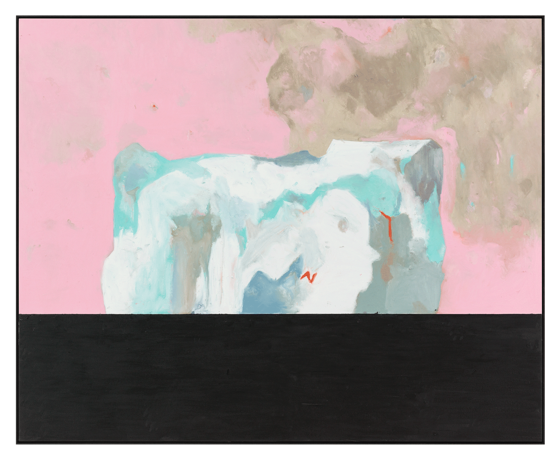 An untitled painting by Harold Ancart, dated 2018.
