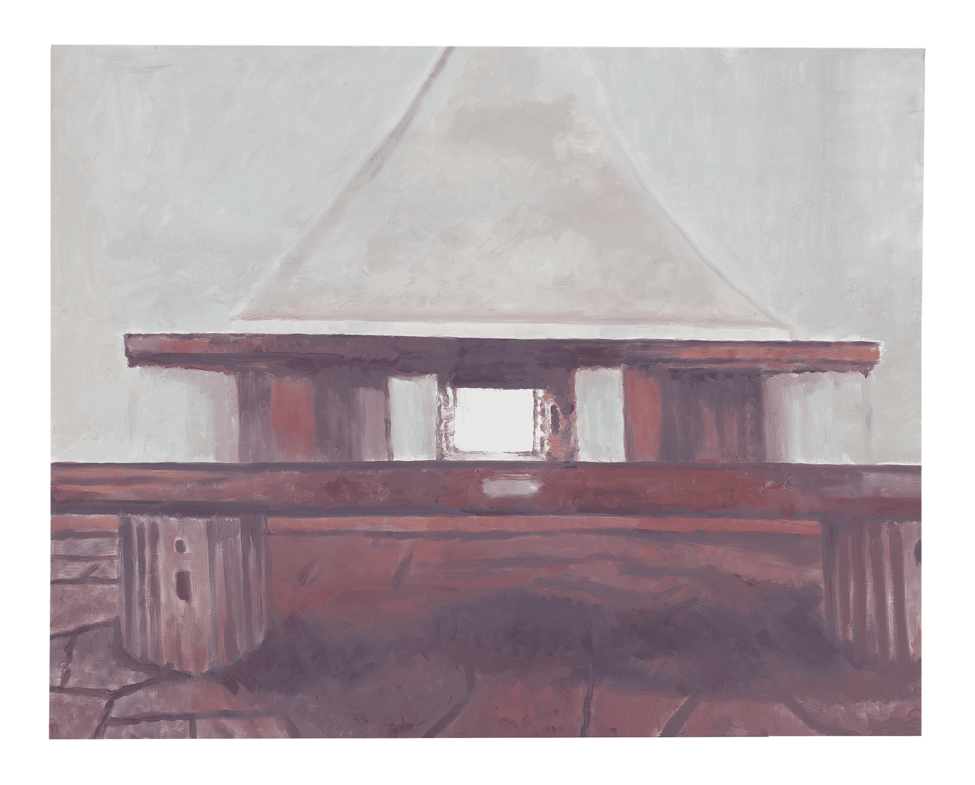 A painting by Luc Tuymans, titled Le Mepris, dated 2015.