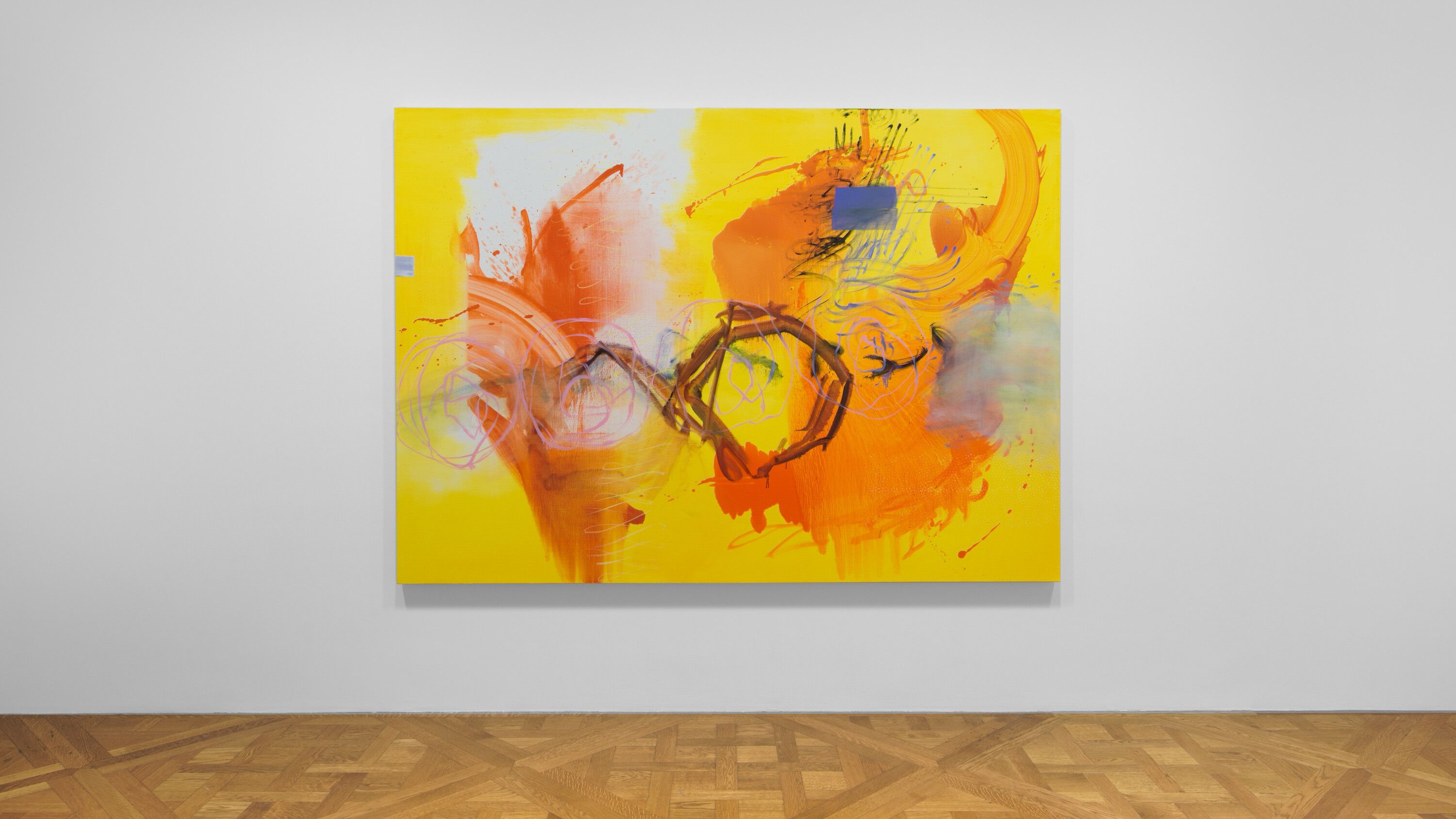 Installation view, Emma McIntyre: An echo, a stain, David Zwirner, New York, 2023