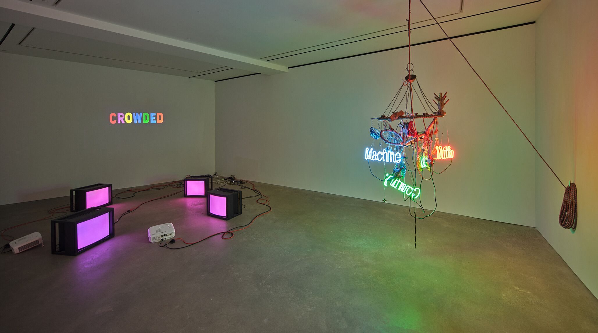An installation view of an exhibition titled The Real World at David Zwirner, Hong Kong, in 2021.