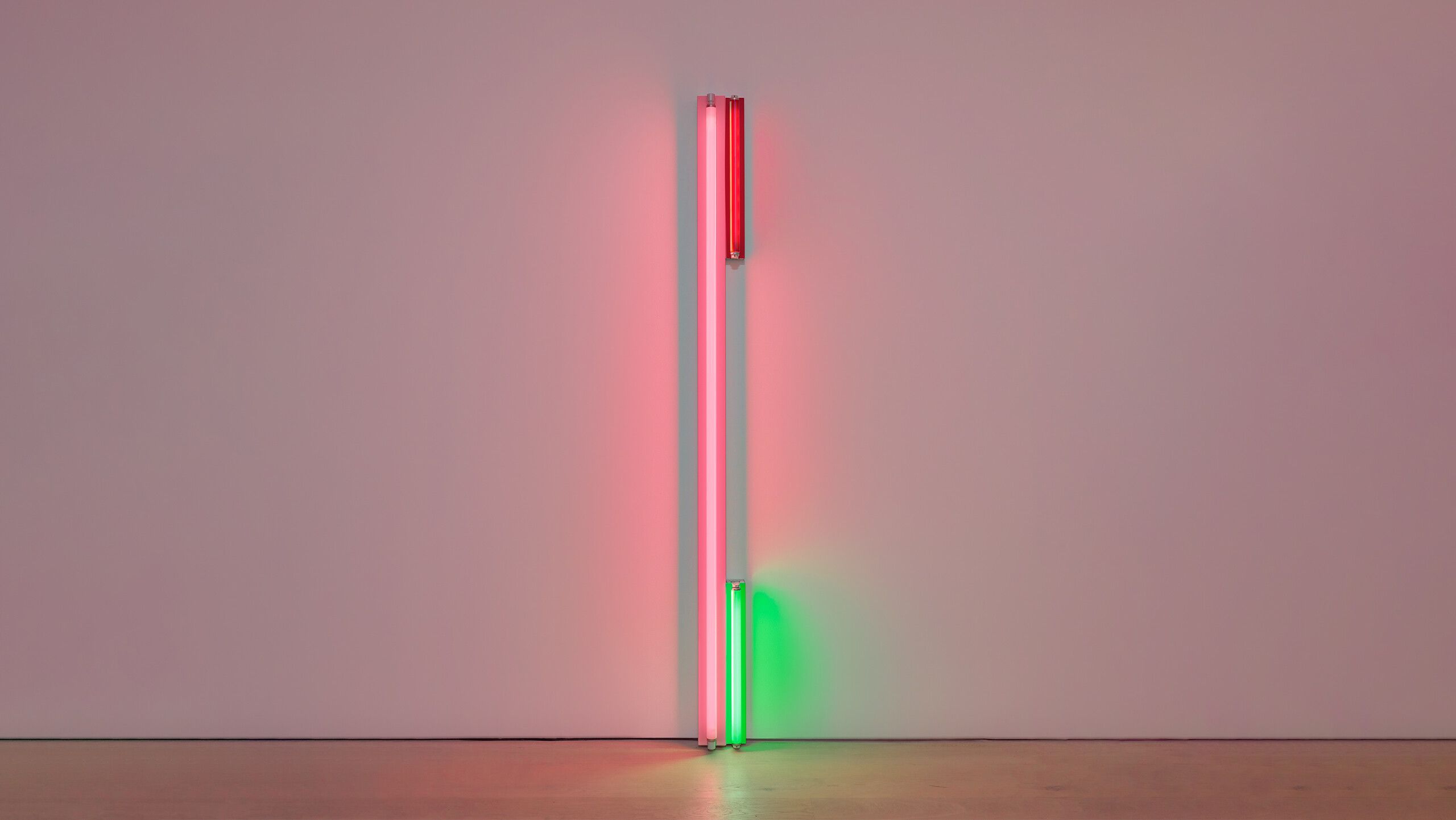 A sculpture by Dan Flavin, called untitled (fondly, to "Phip"), dated 1976.