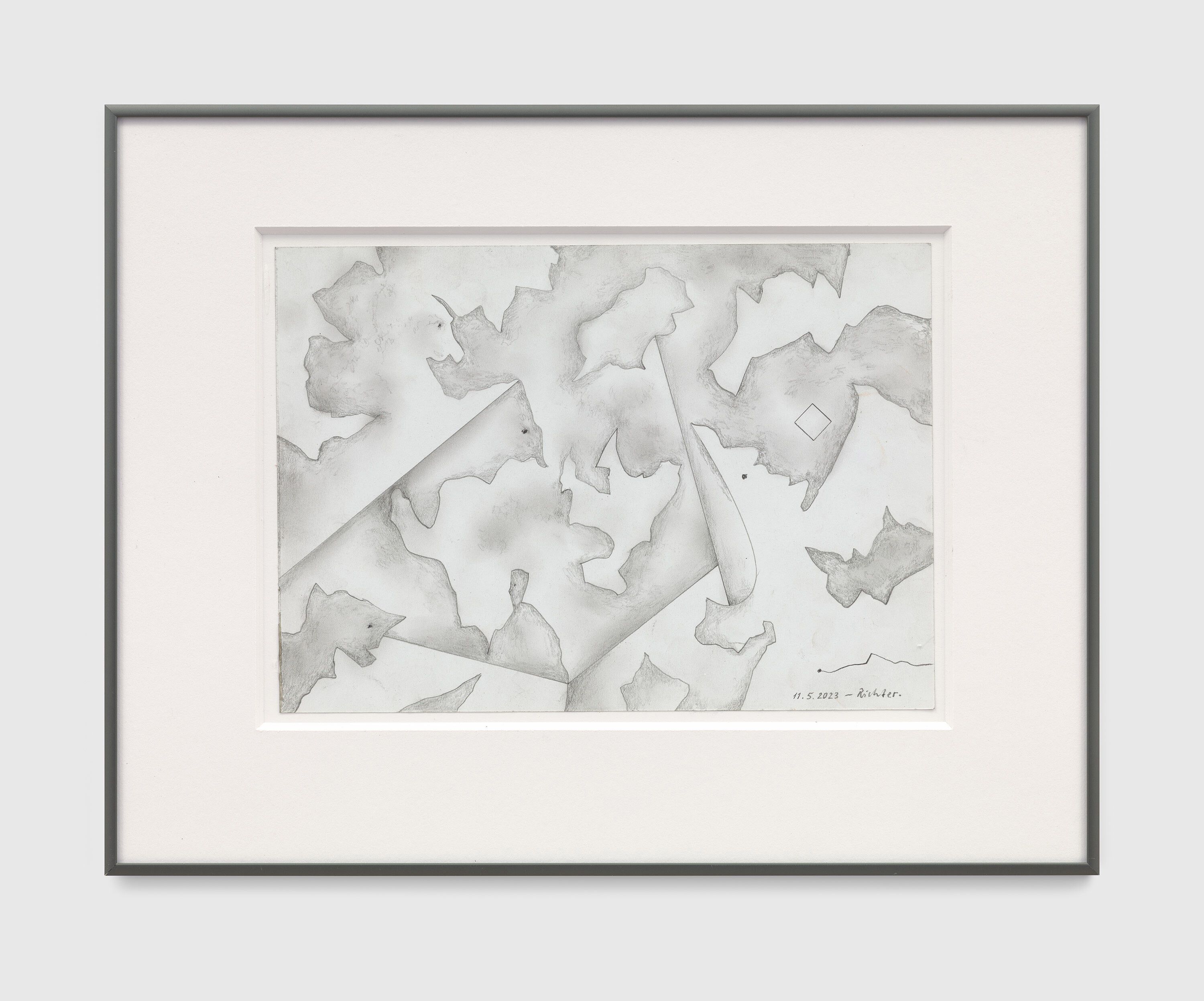 A drawing by Gerhard Richter, titled 11.5.2023, dated 2023.
