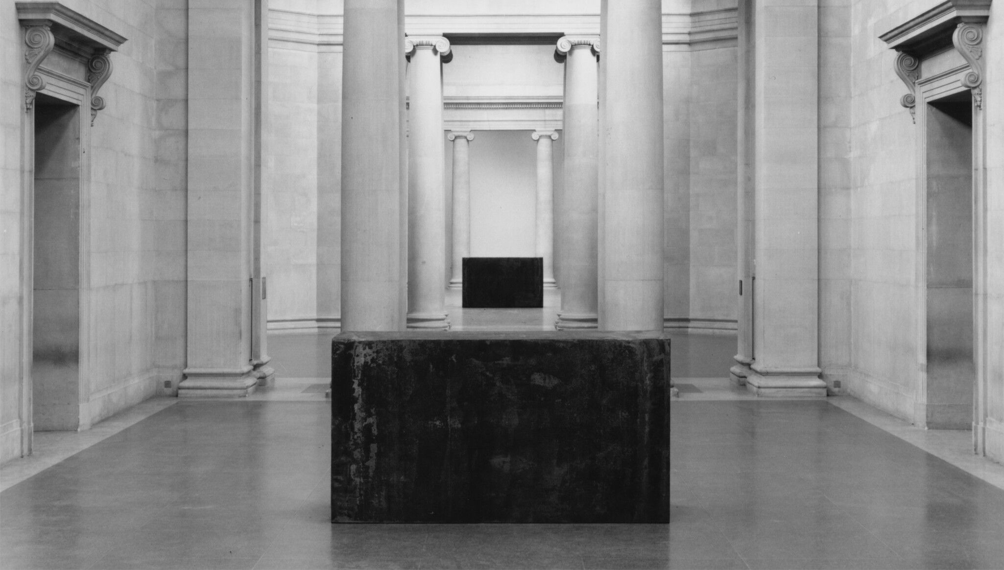 An Installation view, Richard Serra: Weight and Measure, Tate Britain, London, dated 1992