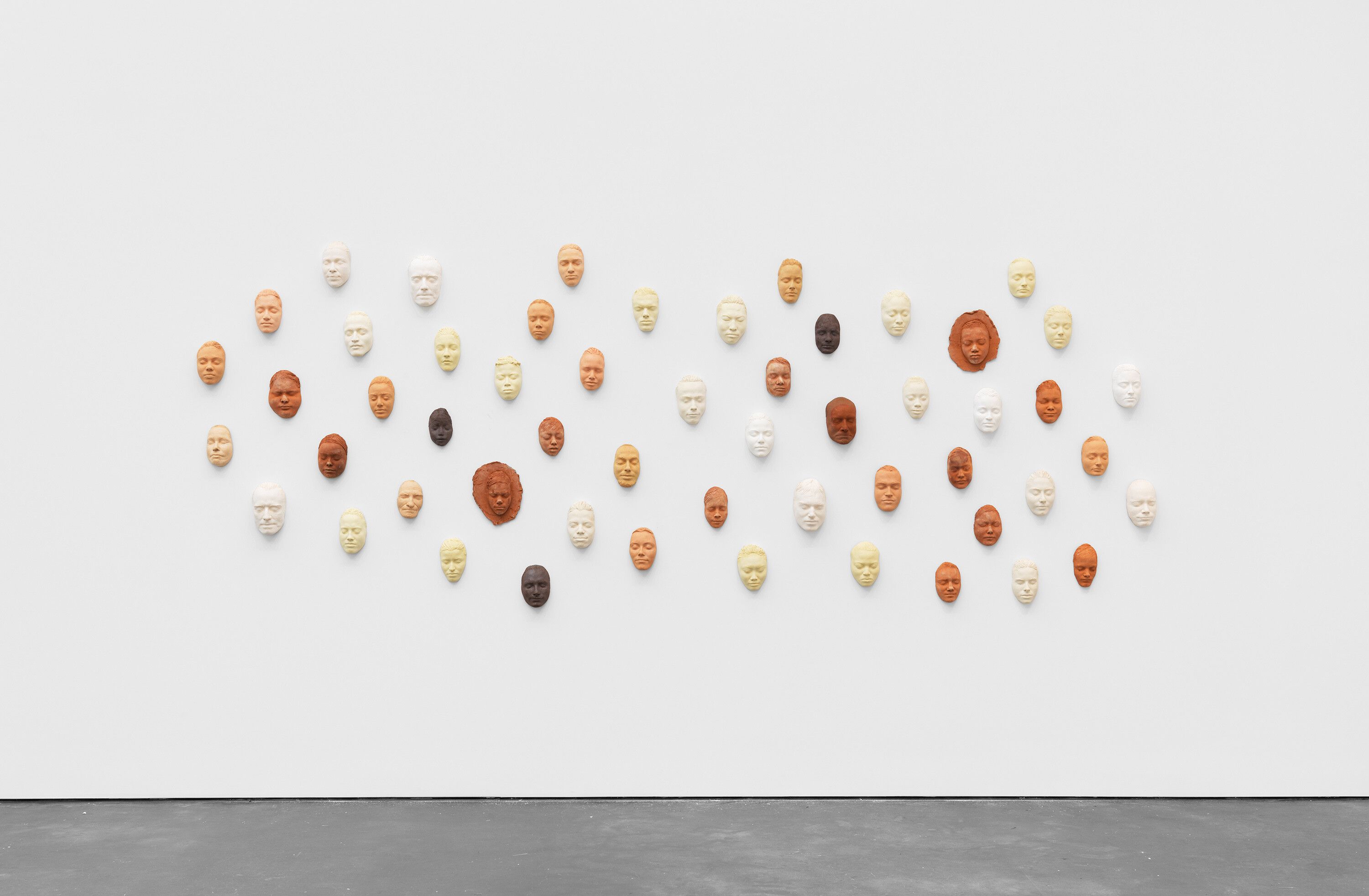 Installation view of the exhibition,  Ruth Asawa: All Is Possible, at David Zwirner in New York, dated 2021.