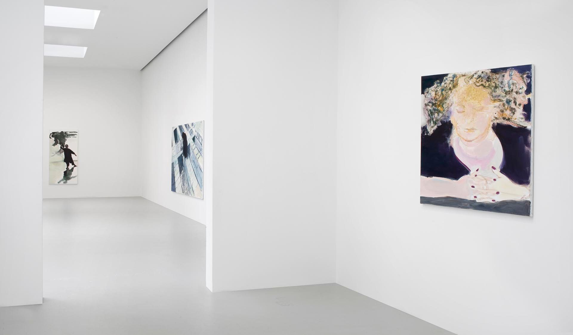 Installation view of the exhibition Marlene Dumas: Against the Wall, at David Zwirner in New York, dated 2010.