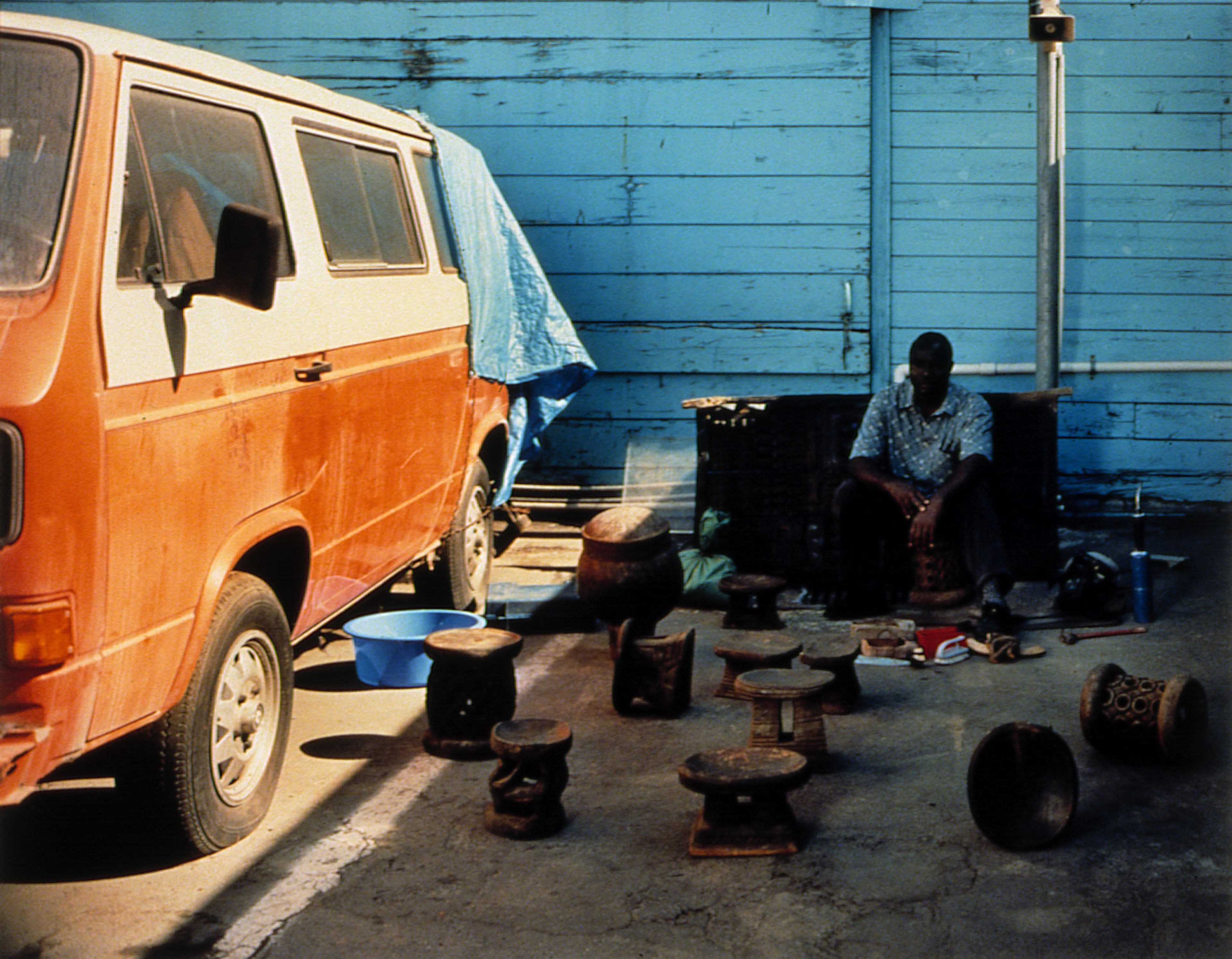 A photograph by Christopher Williams titled Njiram Issah, dated 1998.