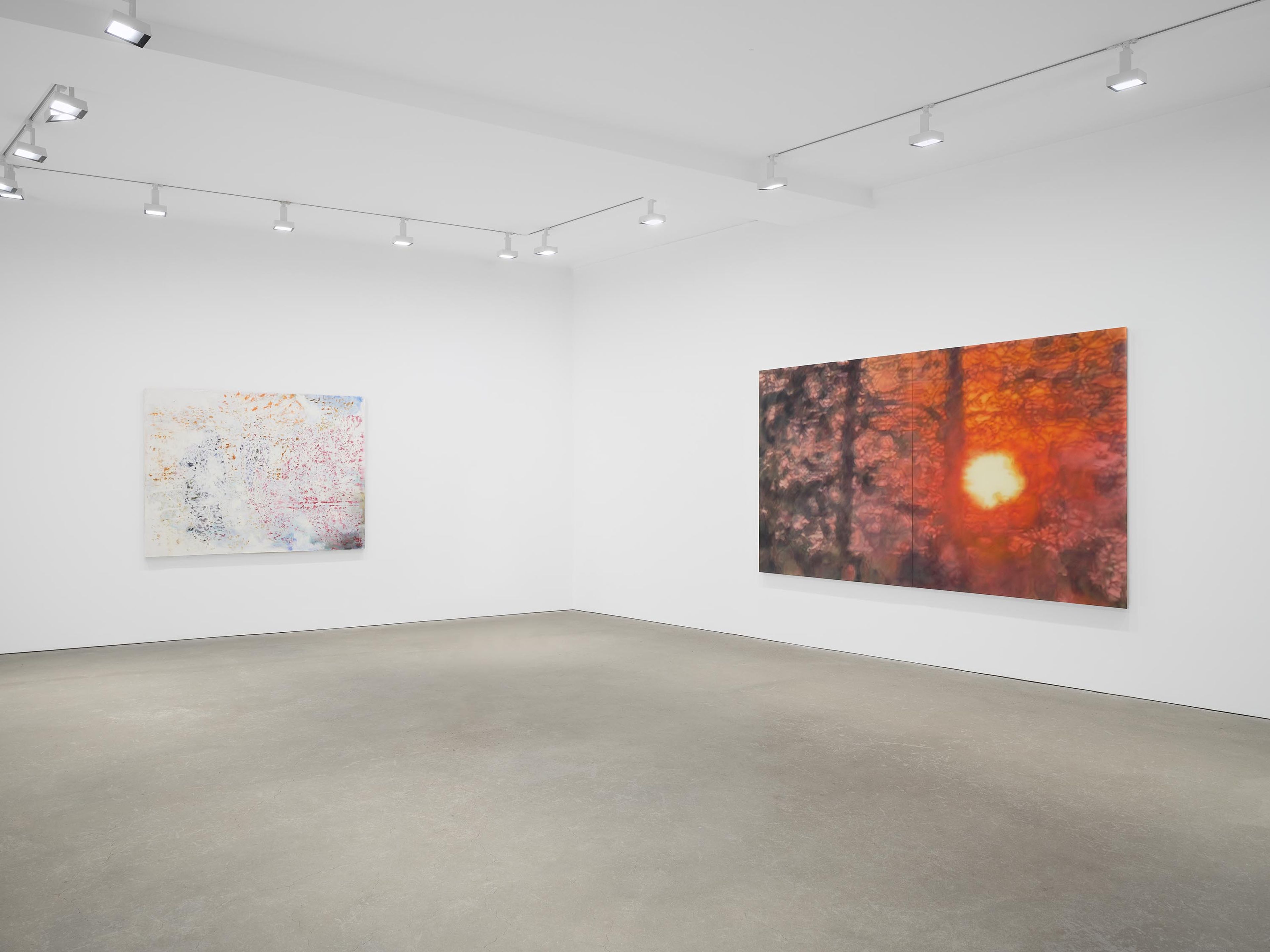An installation of the exhibition, Border(line), at David Zwirner in Hong Kong, dated 2025.