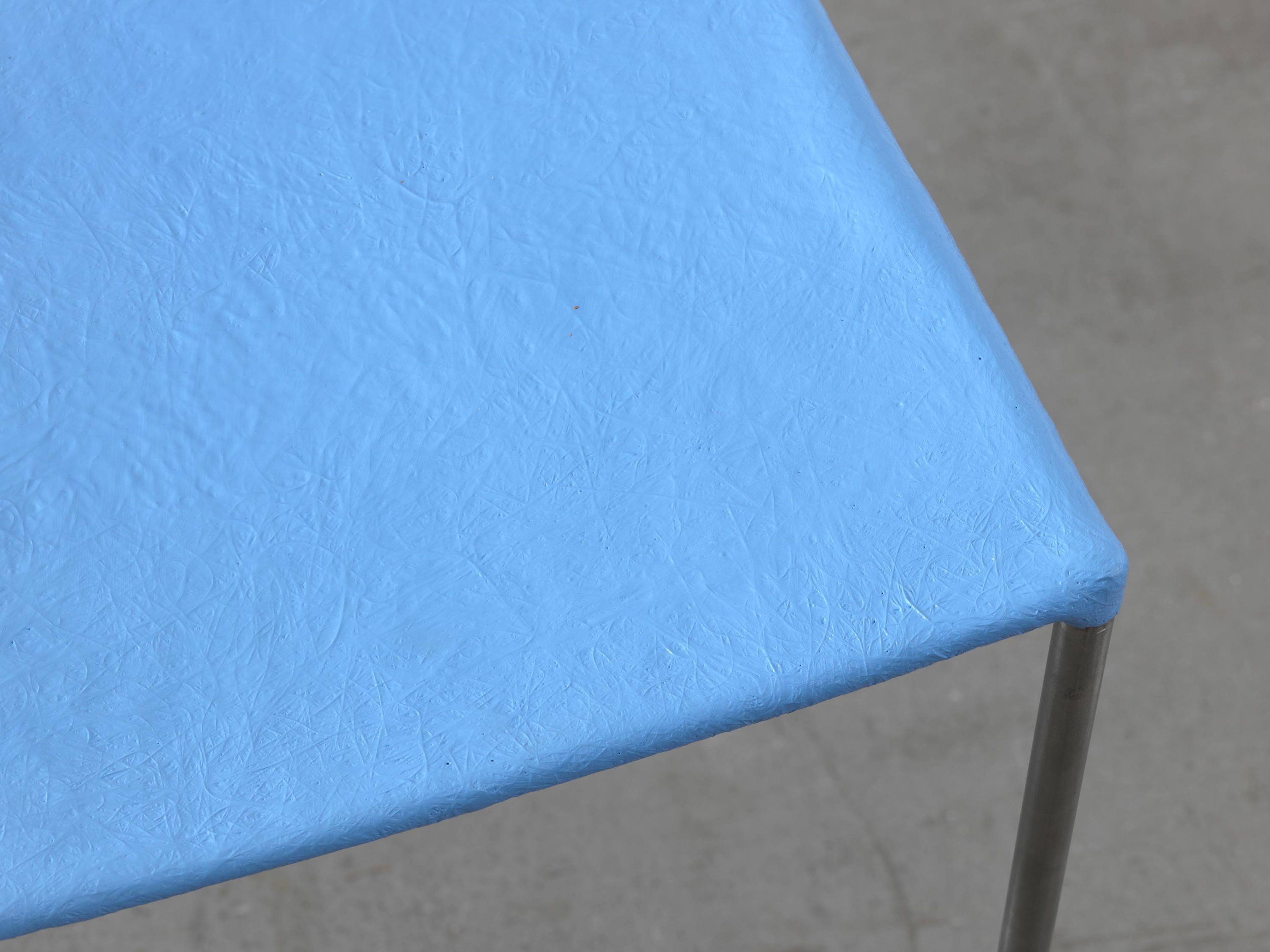 A detail of a furniture work by Franz West, titled Künstlerstuhl (Artist's Chair), dated 2006/2015