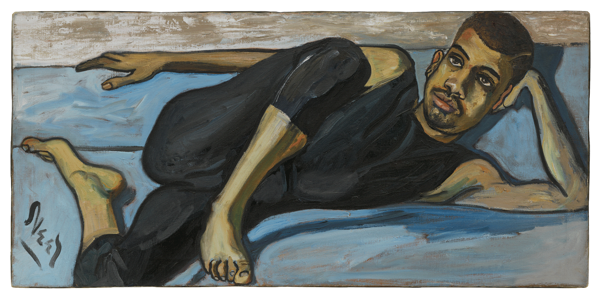 A painting by Alice Neel, titled Ballet Dancer, dated 1950.