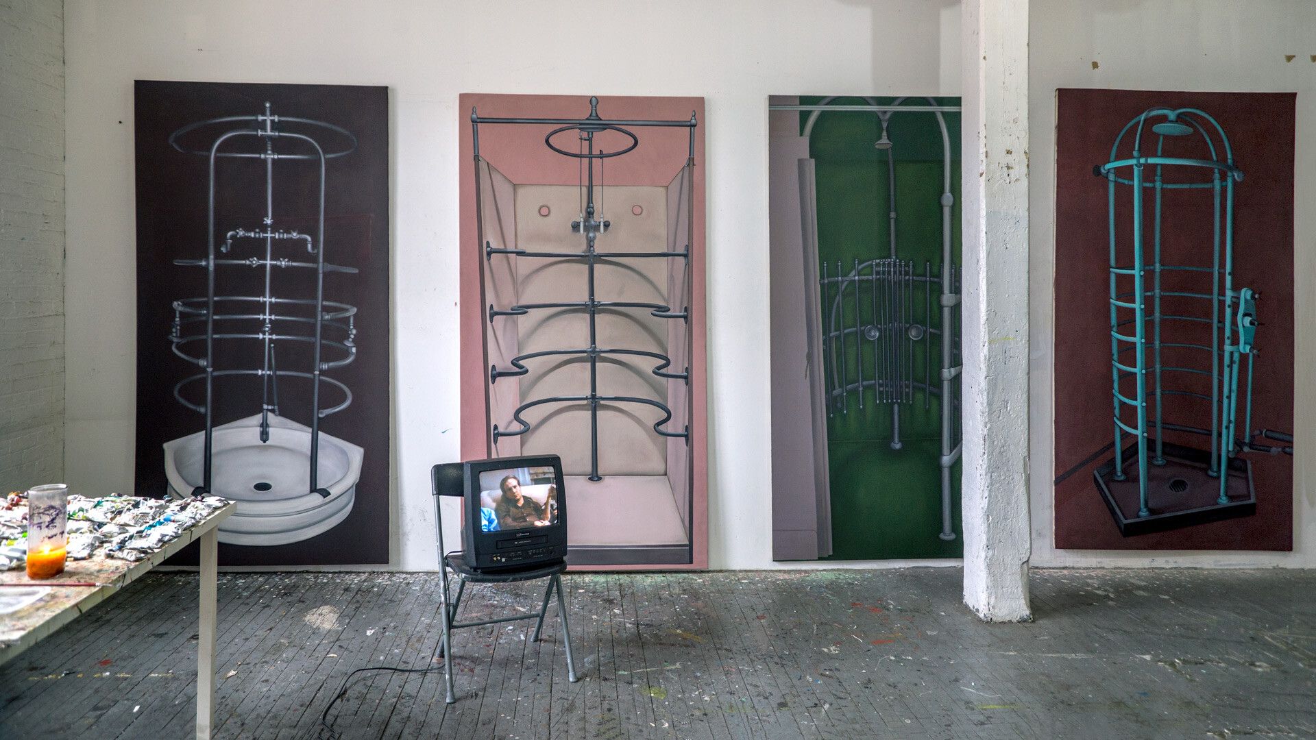 A photograph of Megan Marrin's studio.