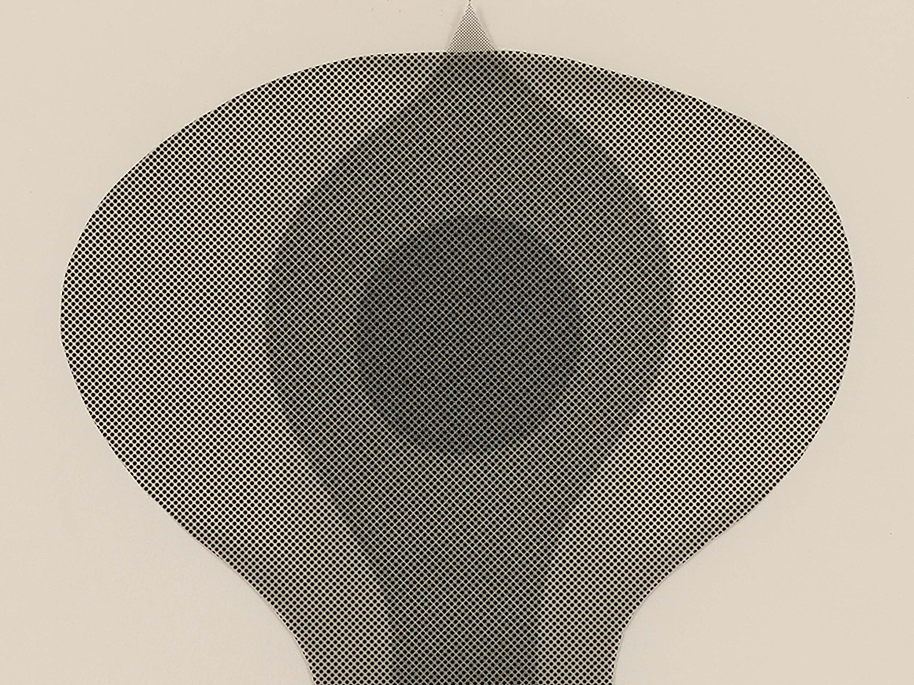 A detail from a drawing by Ruth Asawa, called Untitled (ZP.12B, Two-Lobed, Looped-Wire Sculptural Form), circa 1950's, Mid-late.