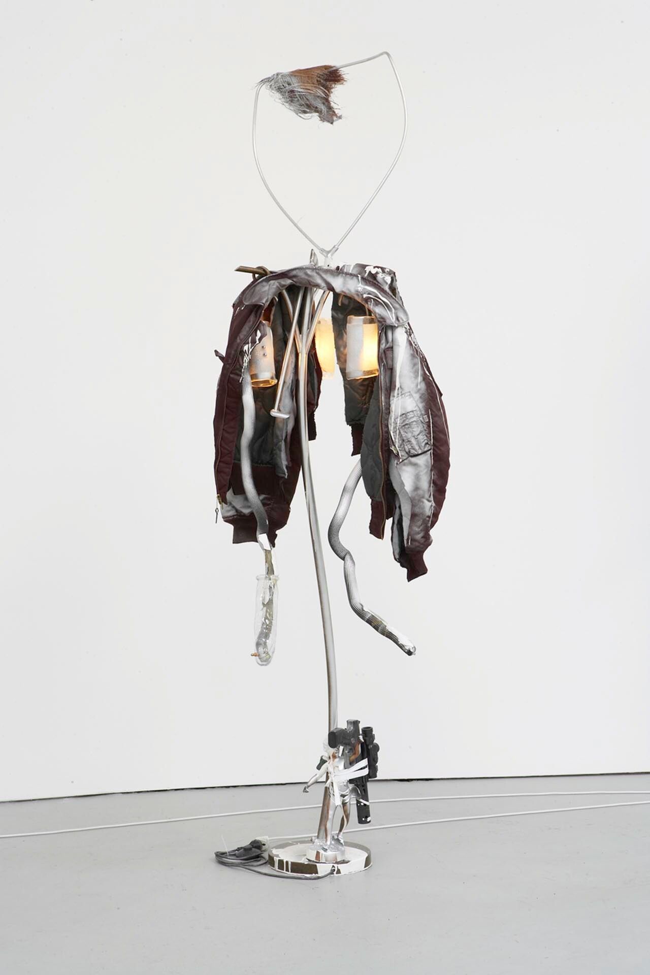 An untitled mixed media sculpture by Isa Genzken, dated 2006.