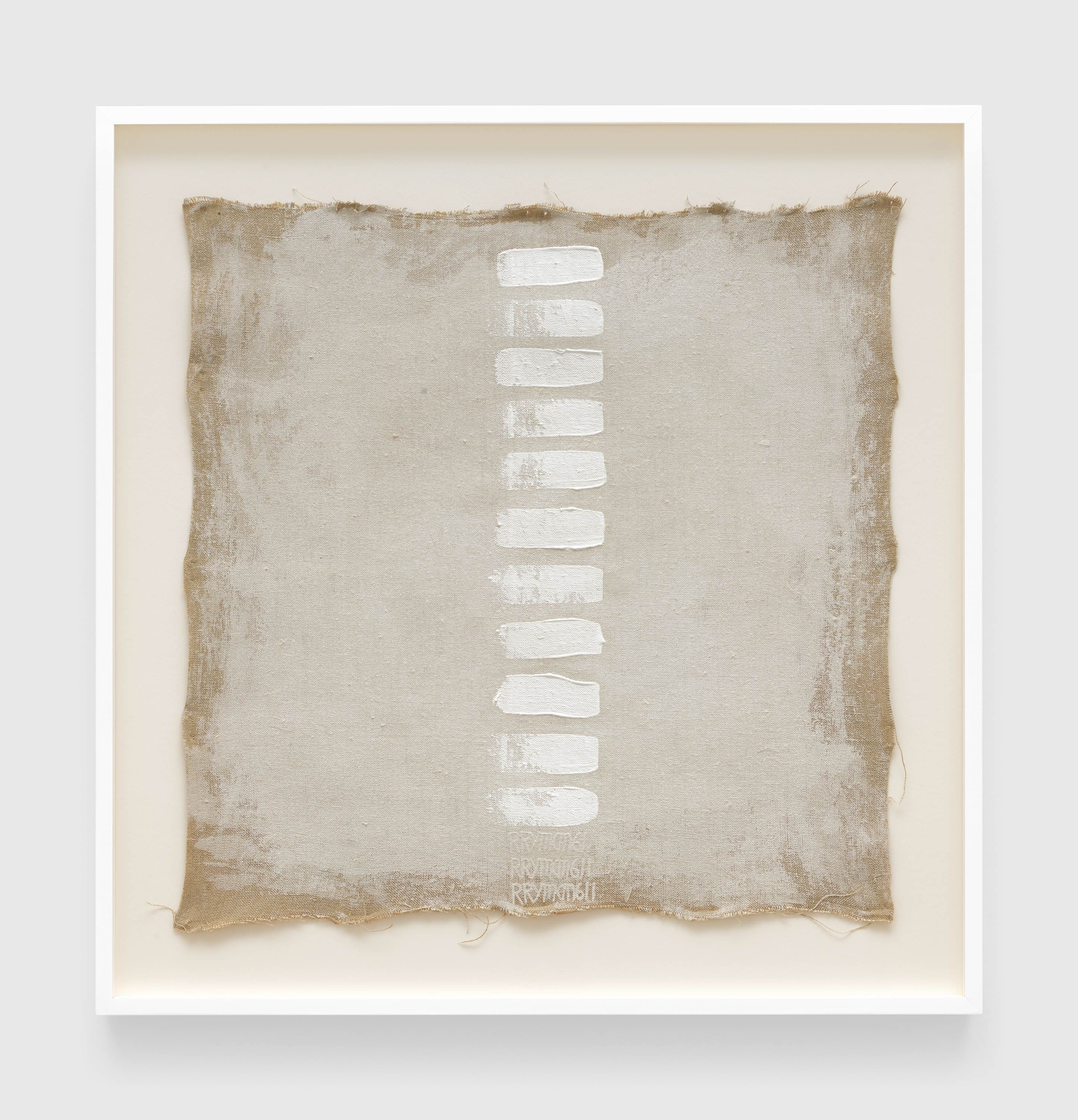 A painting by Robert Ryman, called Untitled, dated 1961.