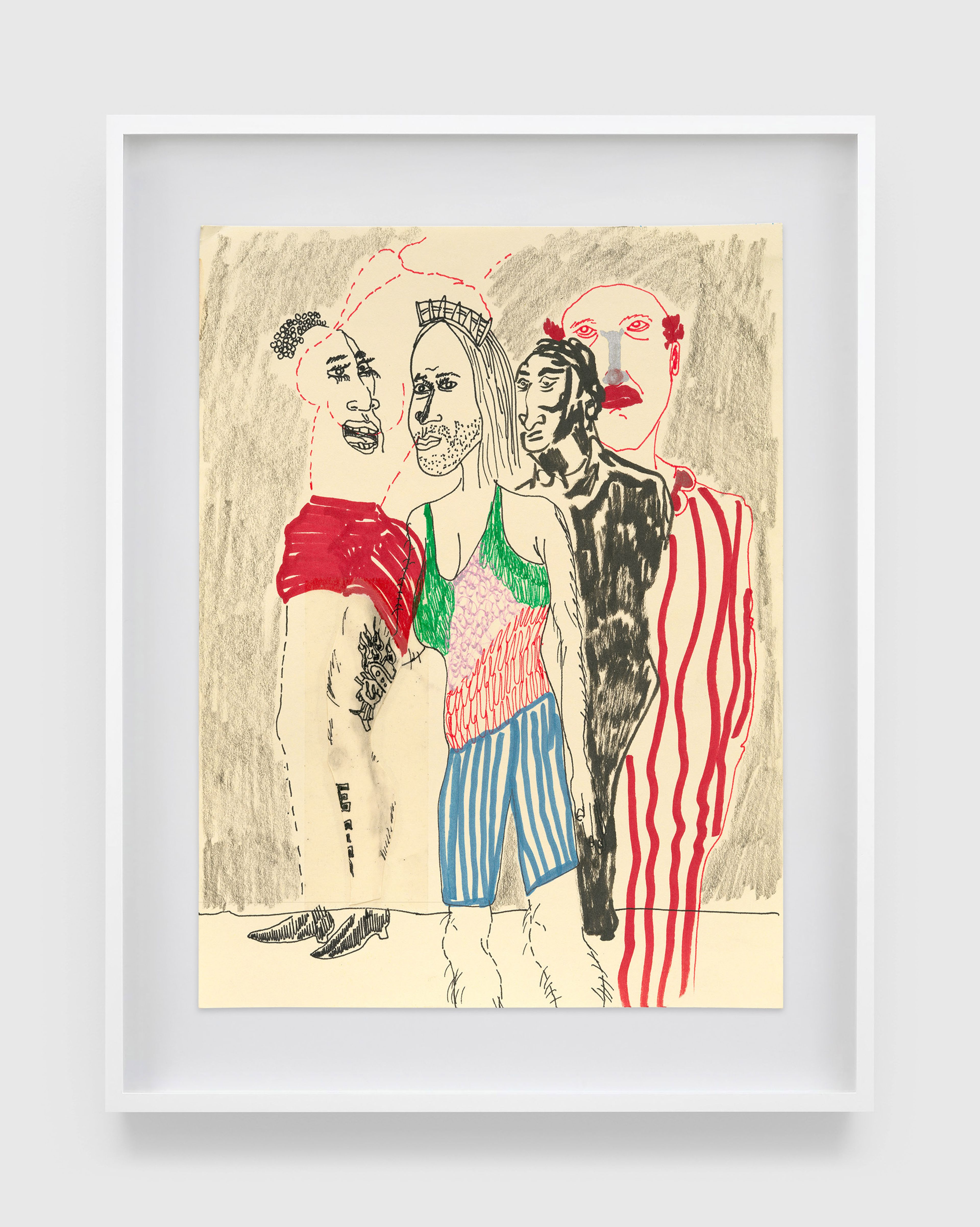 A work on paper by Walter Price, titled Leg Tat, dated 2024.