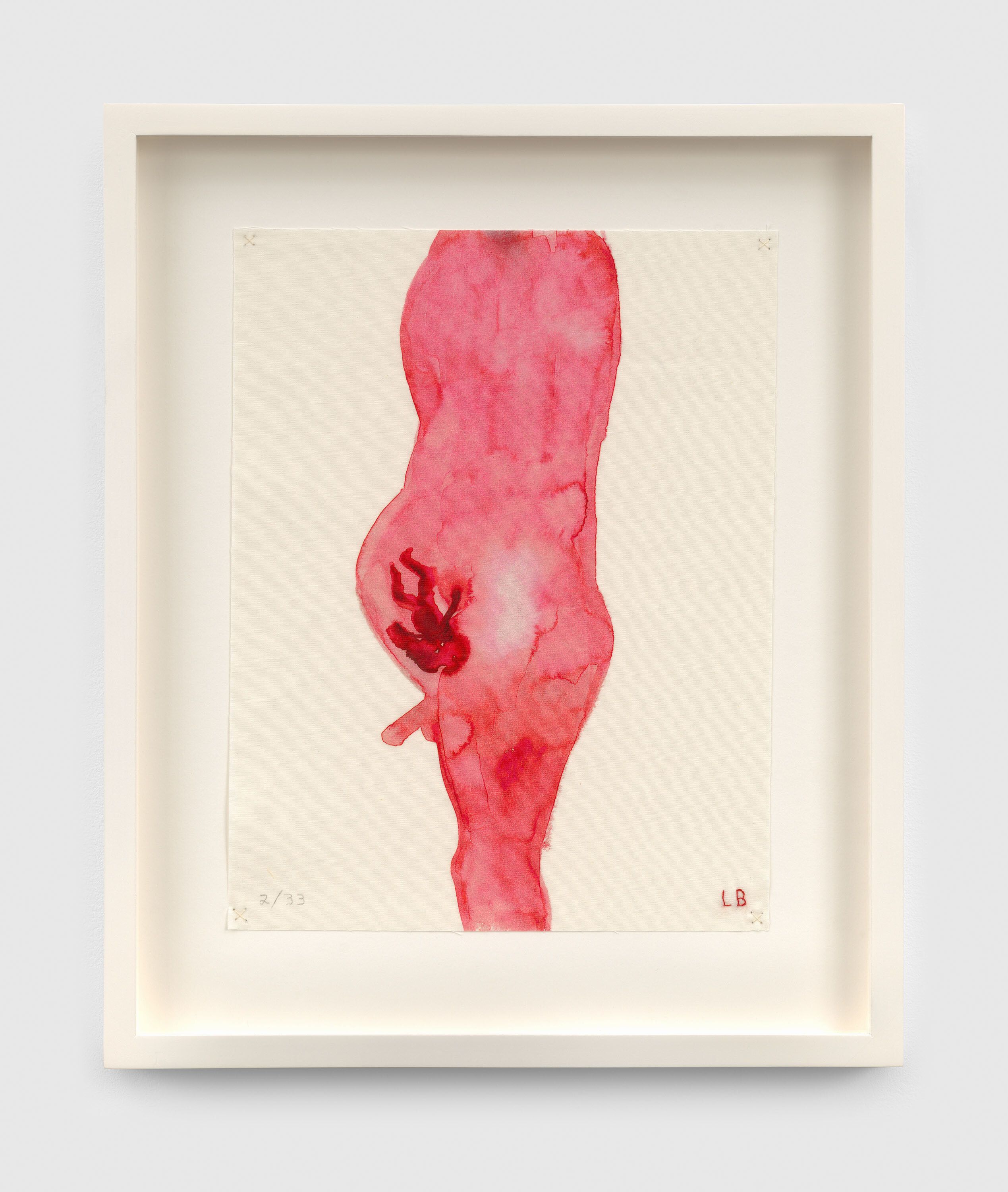 A textile by Louise Bourgeois, titled The Maternal Man, dated 2008.