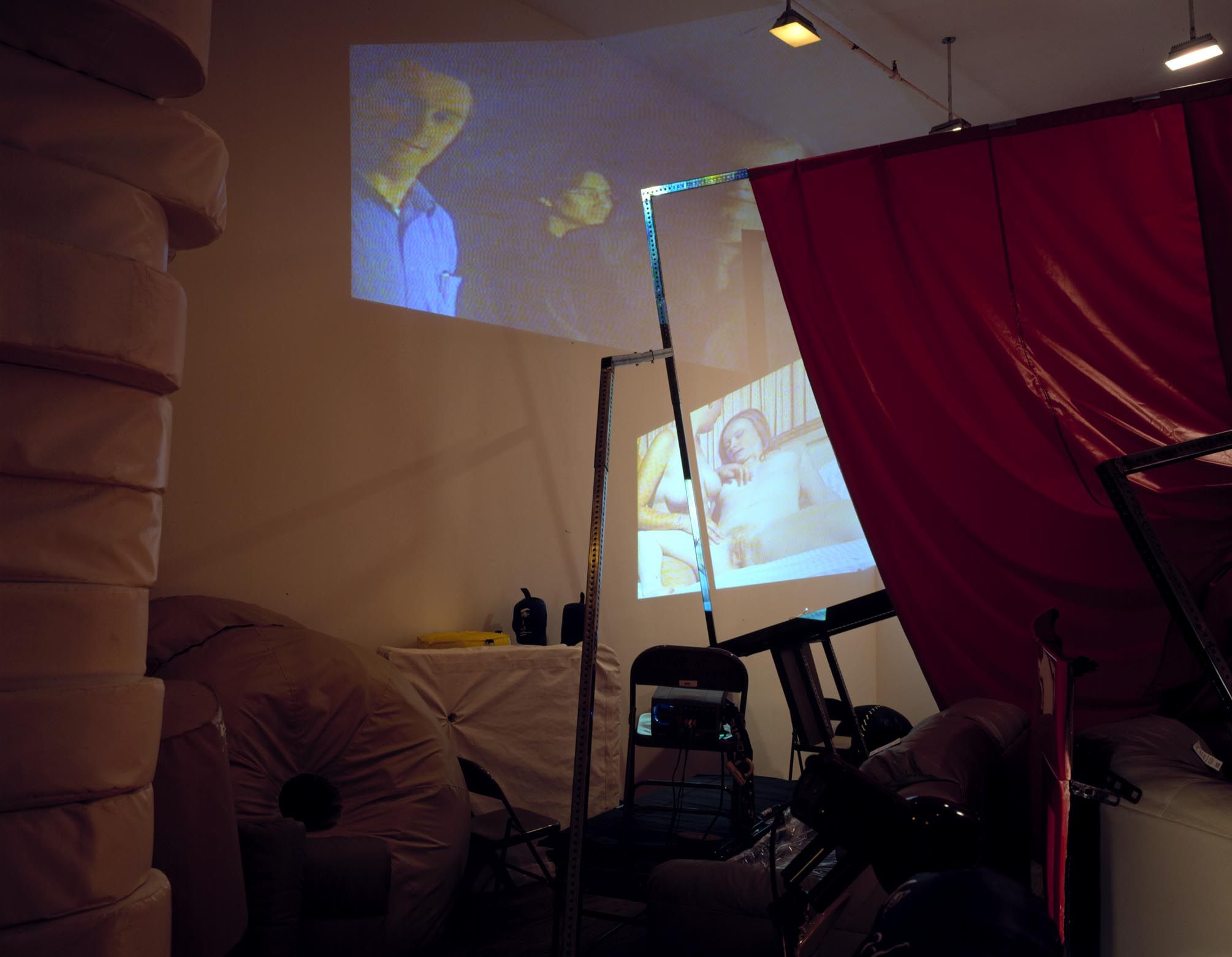 An installation view of the exhibition Propposition, at David Zwirner New York, dated 1999.
