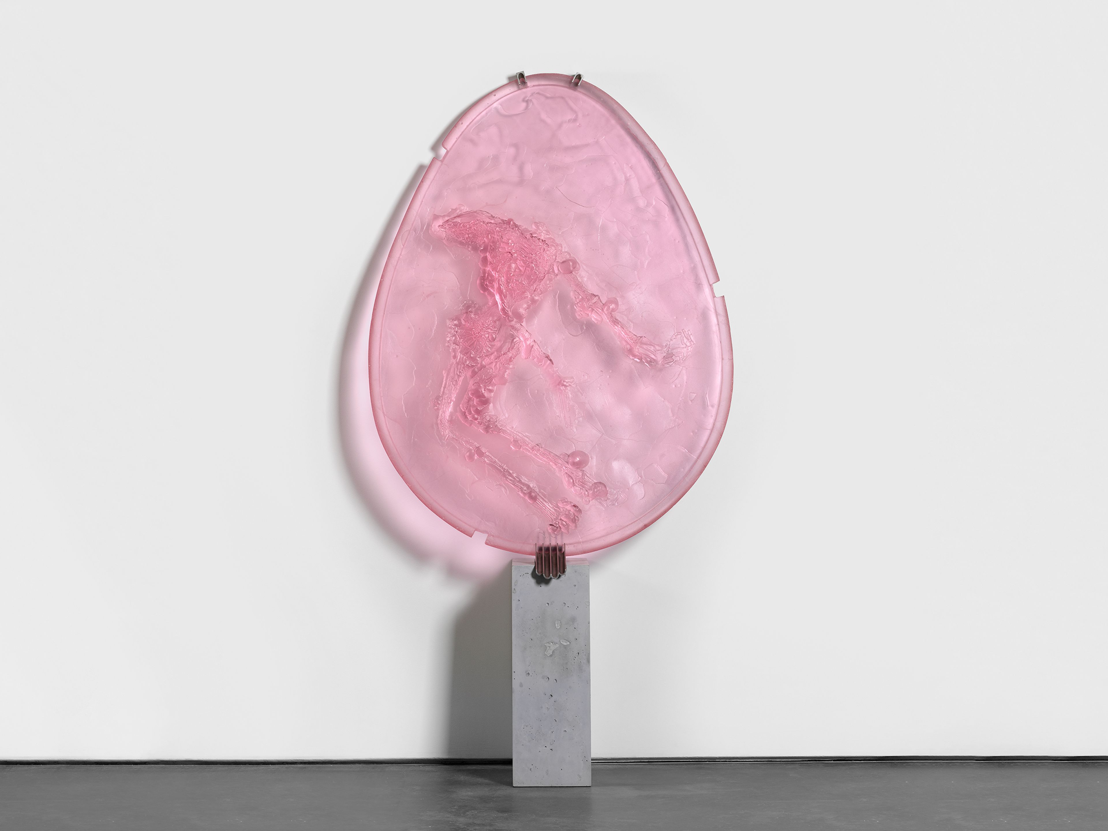 A sculpture by Andra Ursuta, titled Private Dancer (Pink), dated 2025.