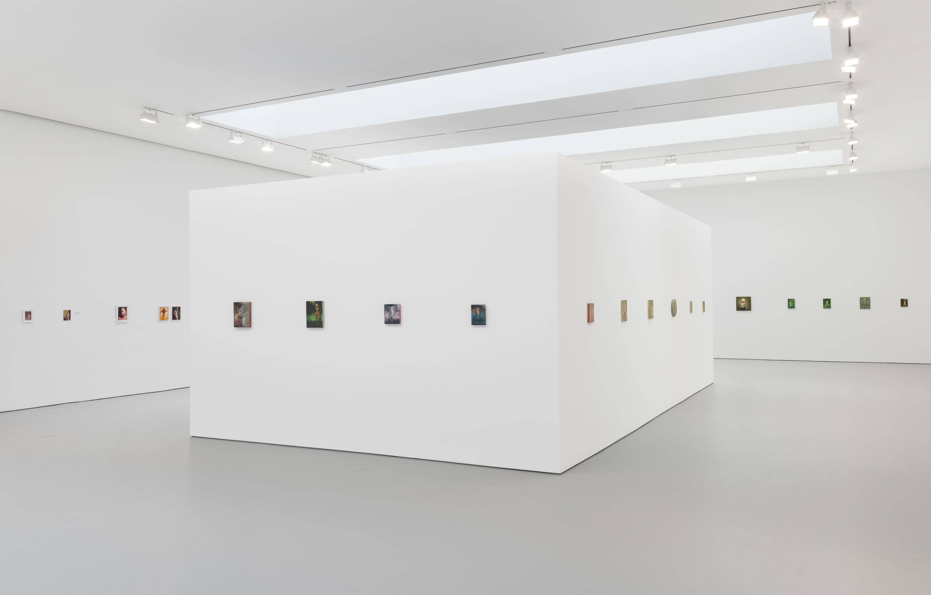 Installation view, Lisa Yuskavage, Babie Brood: Small Paintings 1985–2018, David Zwirner, New York, 2018