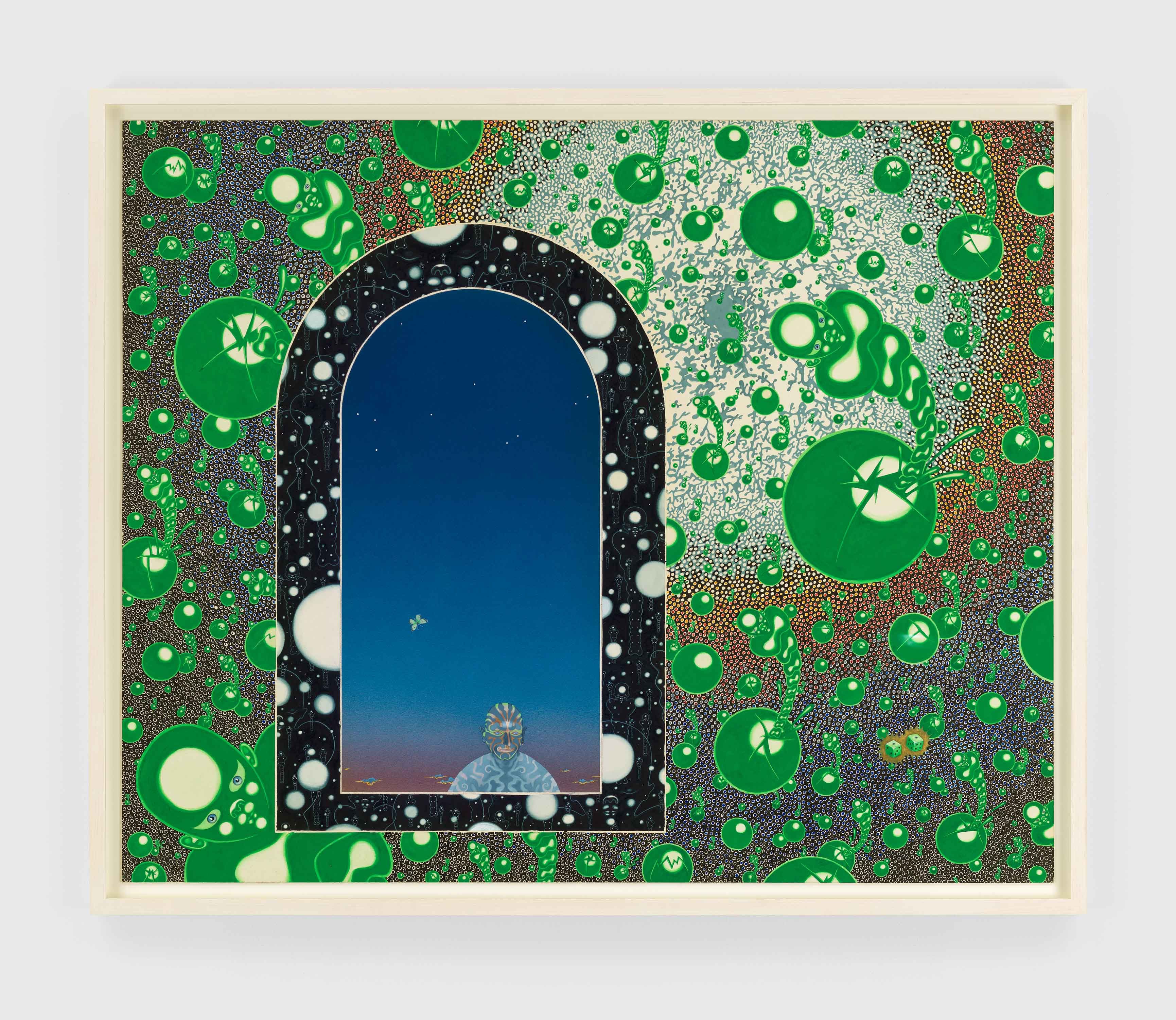 A painting by Ching Ho Cheng, titled The Astral Theater, dated 1973 to 1974.