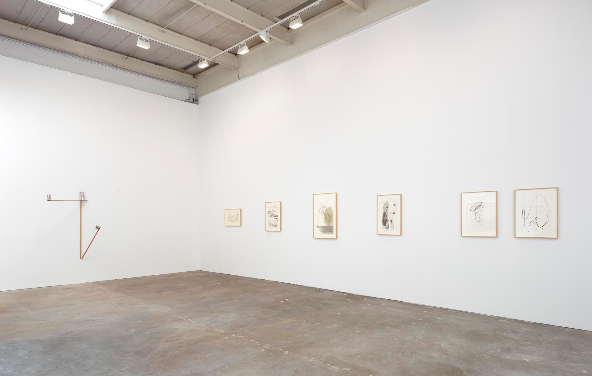 Installation view of the exhibition Al Taylor: Pass the Peas and Can Studys, at David Zwirner in New York, dated 2012.