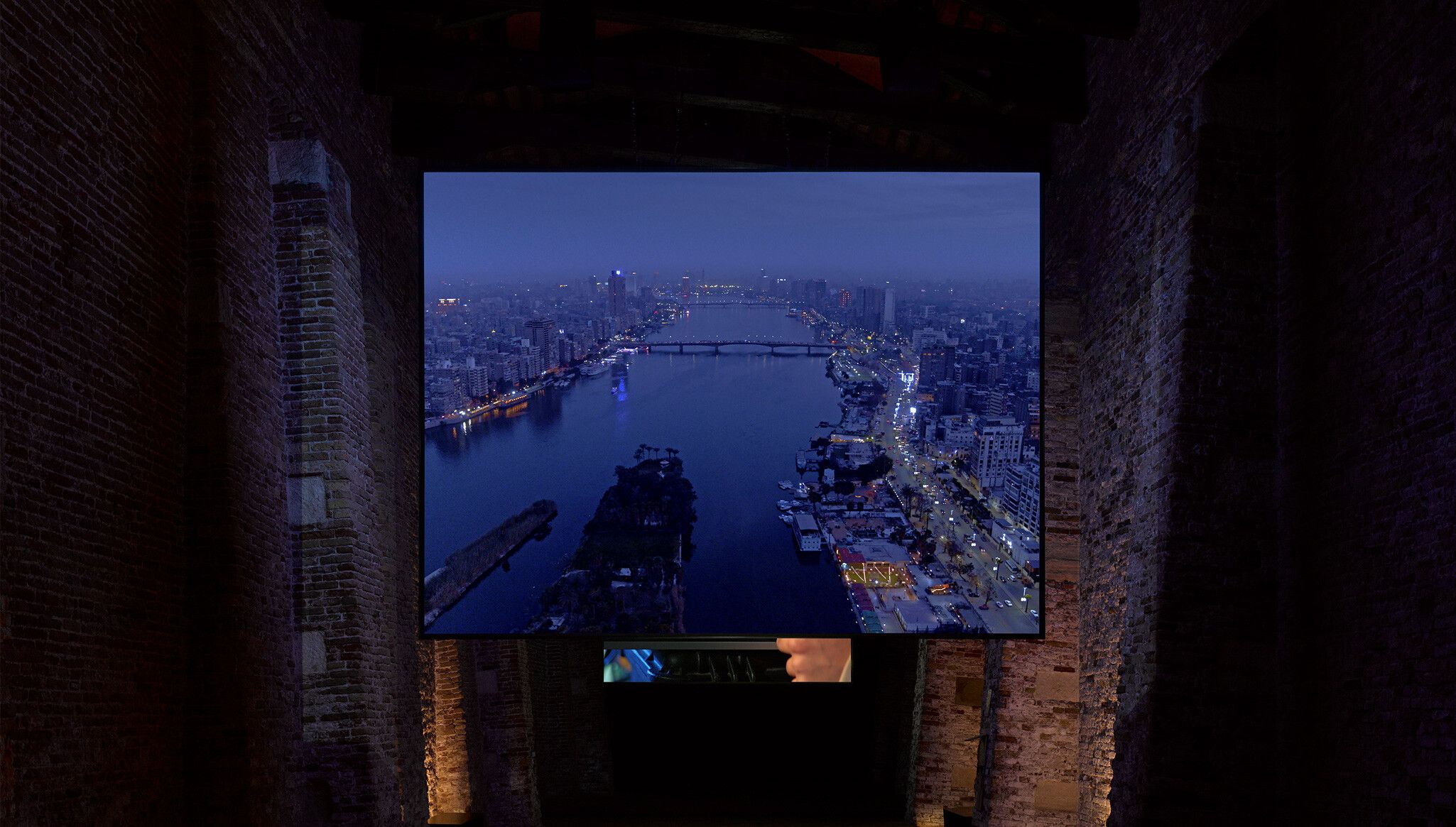 "A Photo by Jack Hems of an Installation view, Stan Douglas: 2011≠1848, Magazzini del Sale No. 5, Biennale Arte 2022, Venice. 
