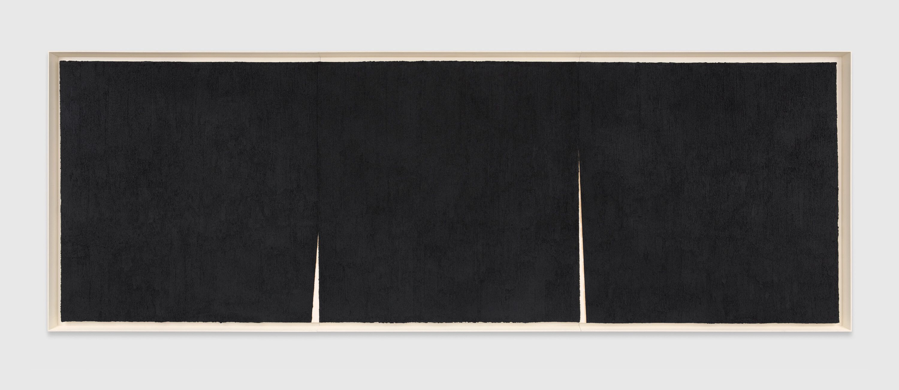 A work on paper by Richard Serra, titled Double Rift #6, dated 2013.
