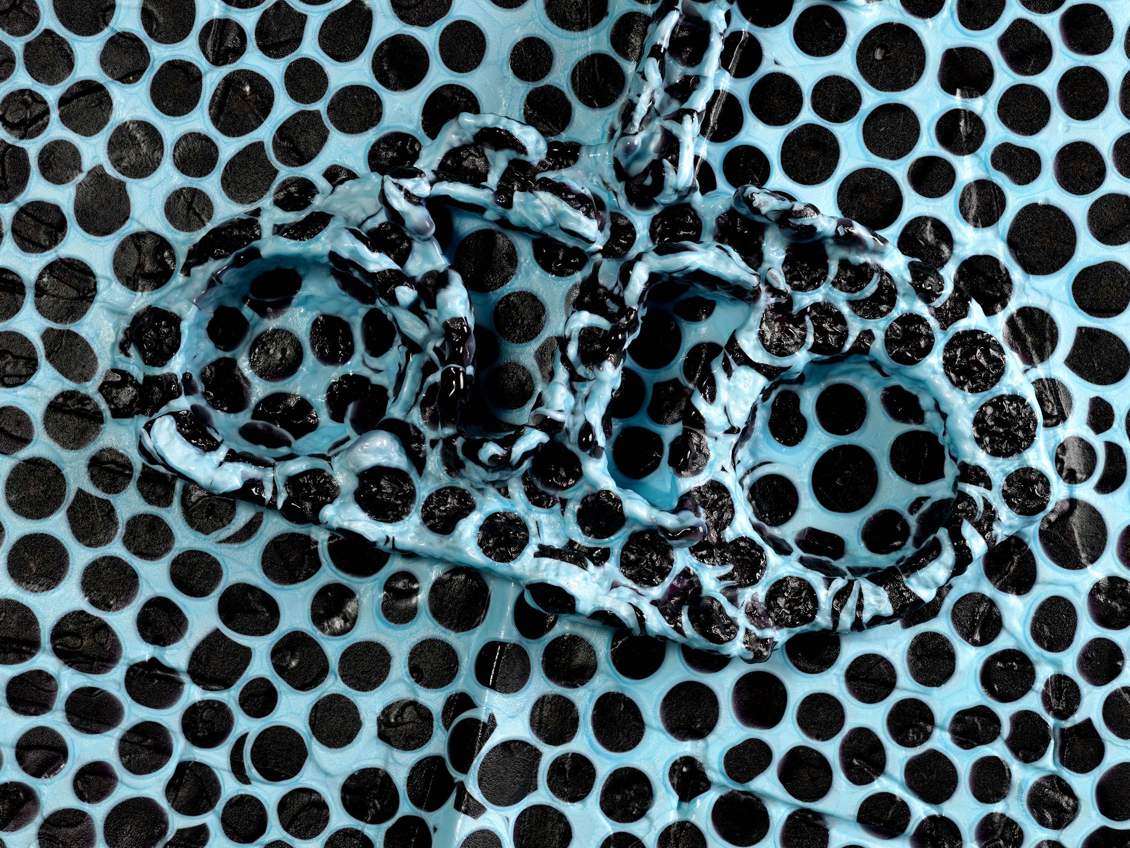 A sculpture by Andra Ursuta, titled Private Dancer (Frosting Blue), dated 2025.