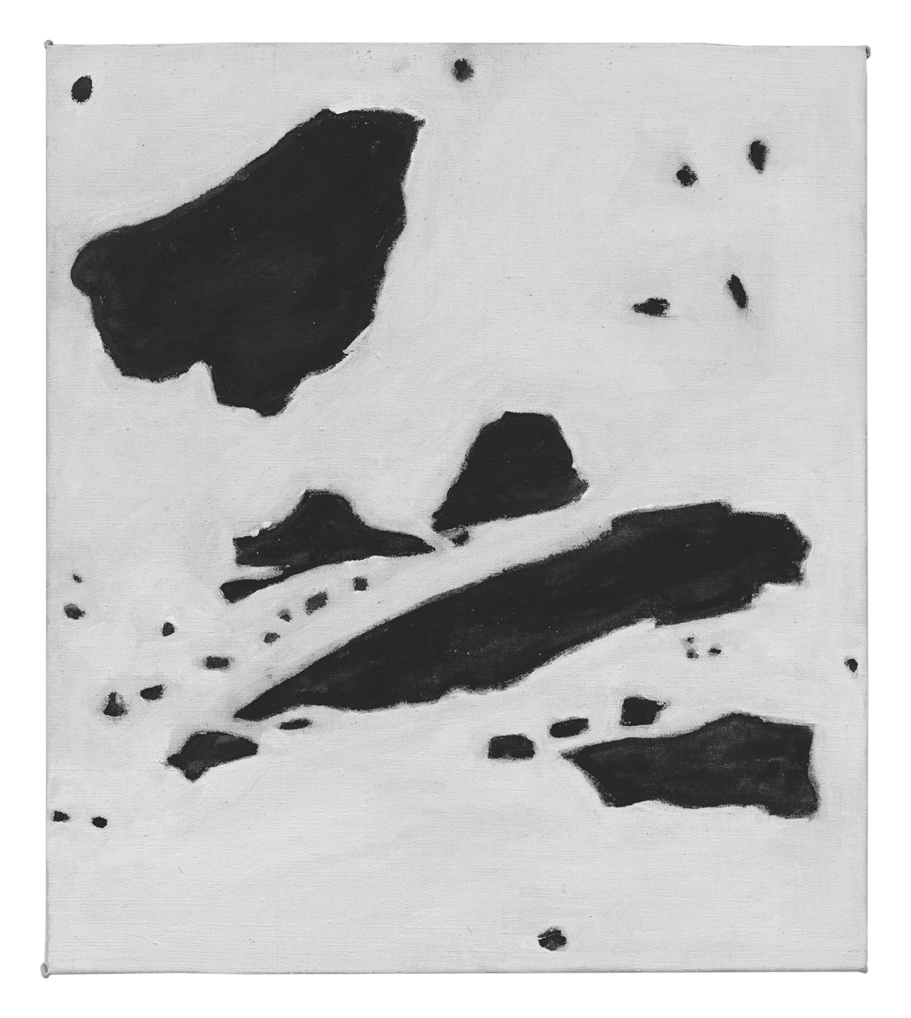 An untitled oil painting on canvas by Raoul De Keyser, dated 2006.