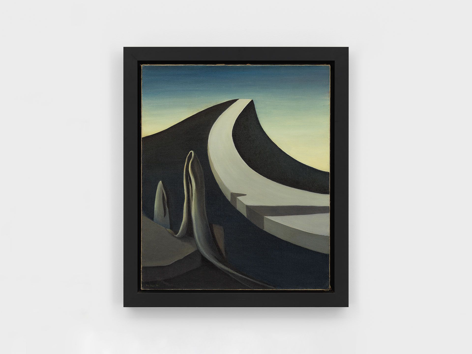 A painting by Kay Sage, titled I Walk Without Echo, dated 1940.