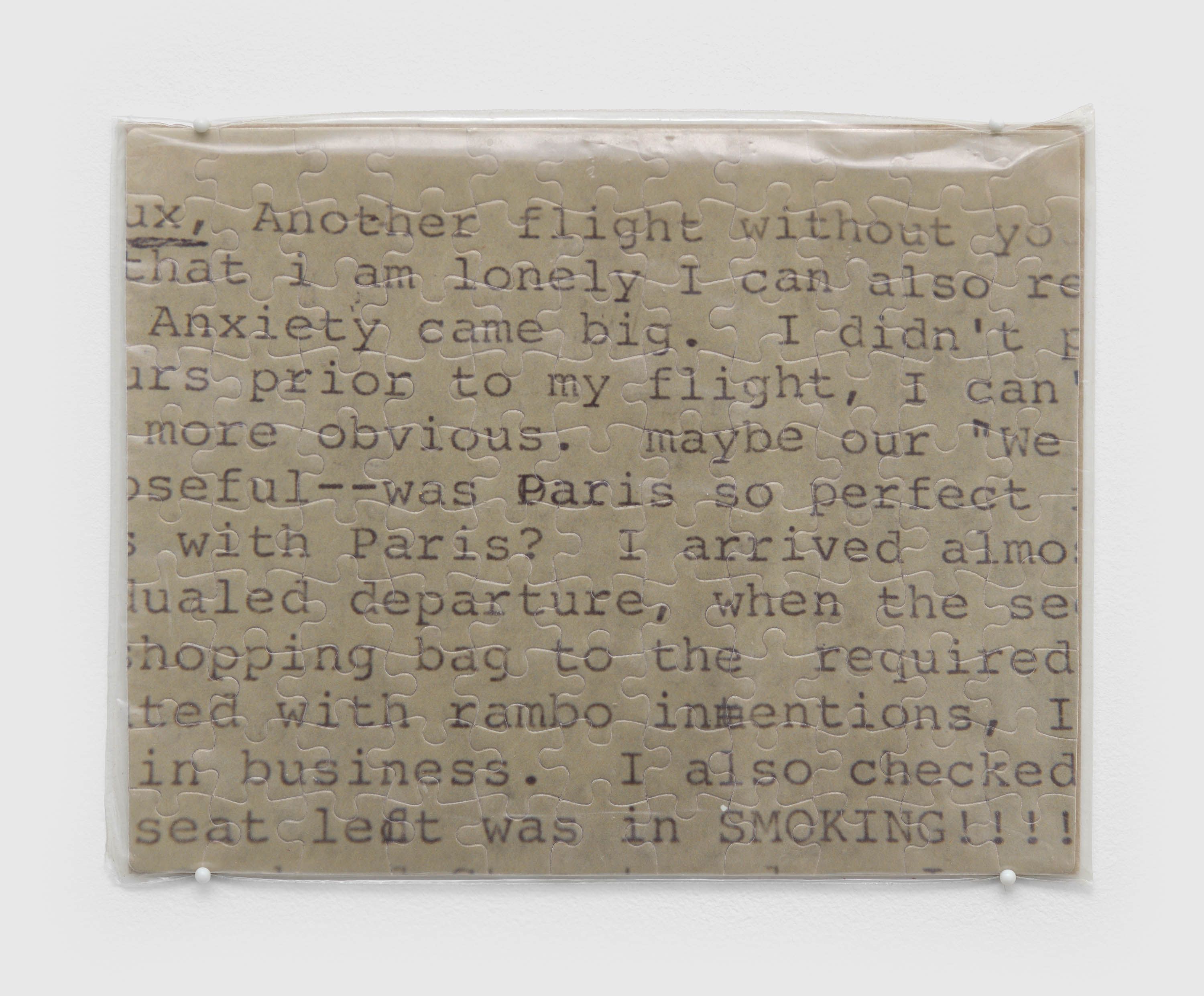 A sculpture by Felix Gonzalez-Torres, called "Untitled" (Paris), dated 1991.