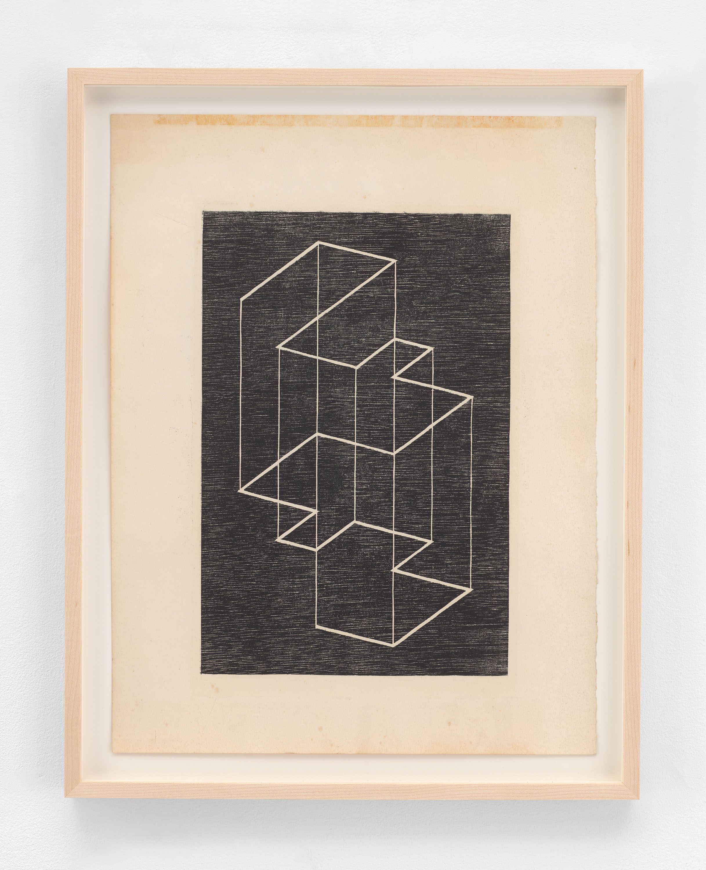 An artwork by Josef Albers, titled Multiplex B (a), 1948.