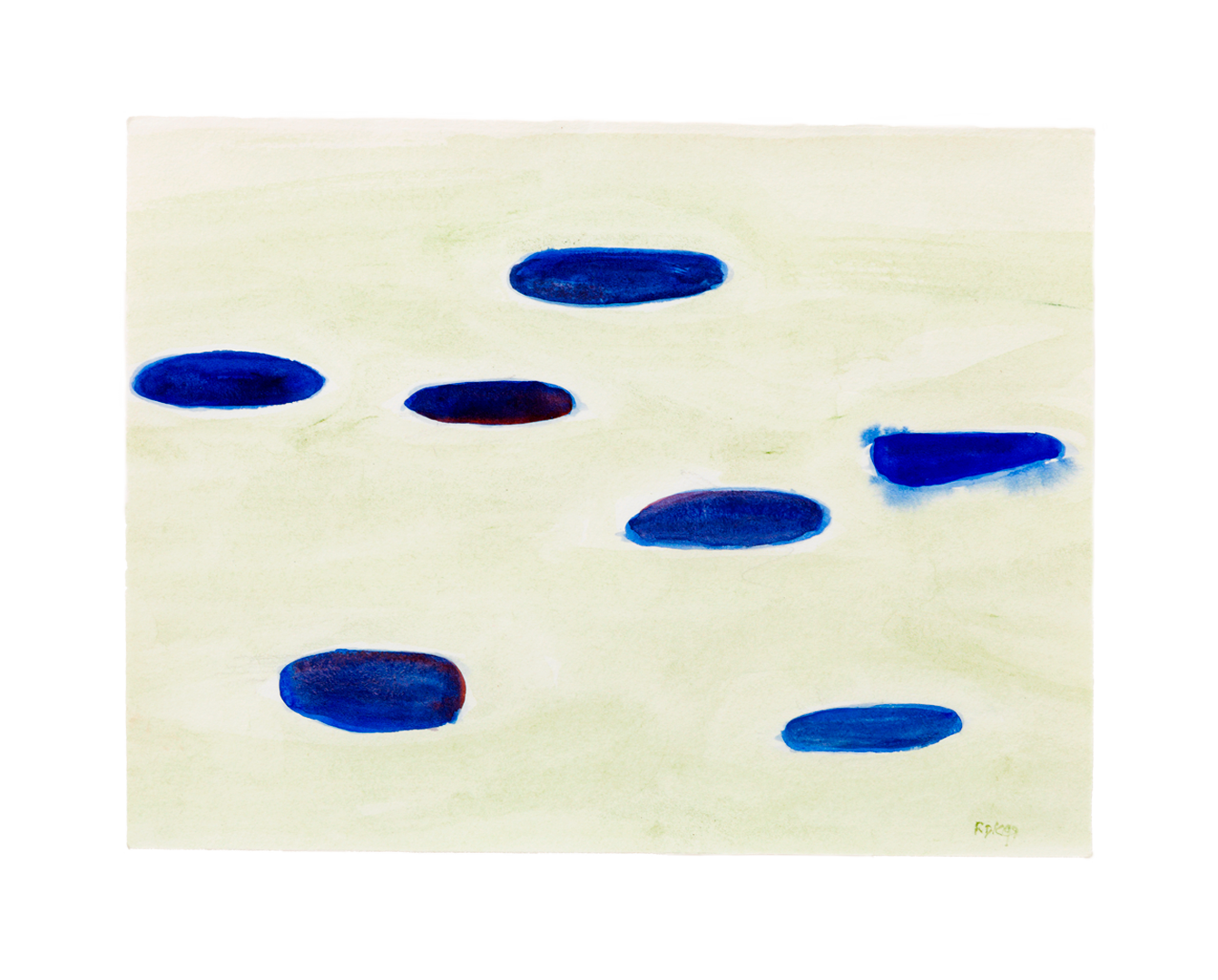 A painting by Raoul De Keyser, titled Untitled, dated 1999