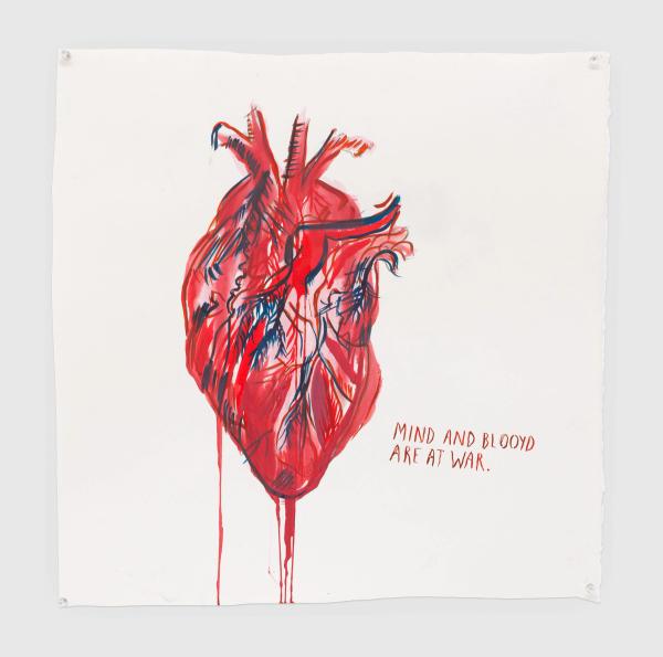 Raymond Pettibon — No Title (Mind and blooyd...)
