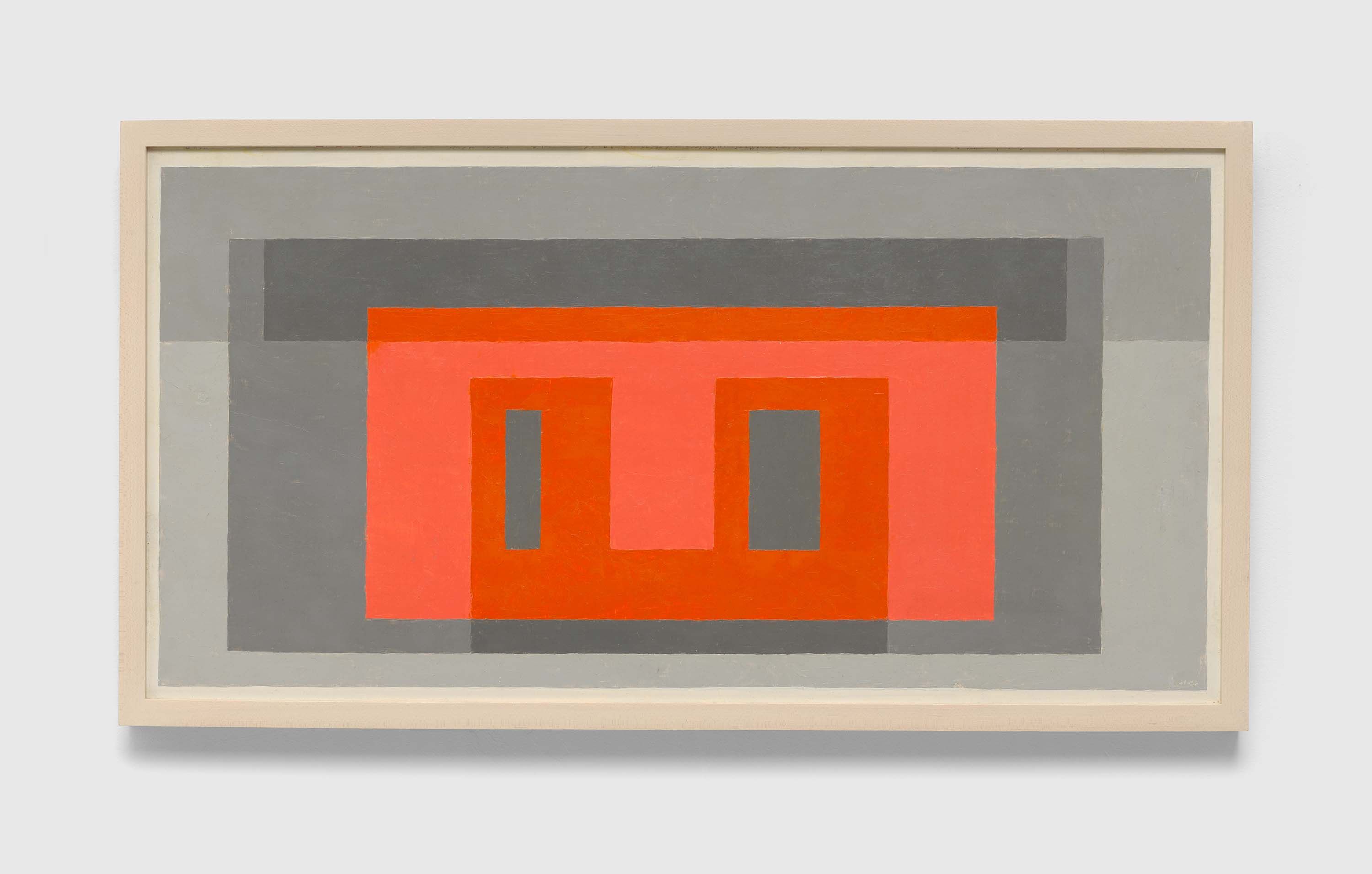A painting by Josef Albers, called Untitled (Variant/Adobe), 1947 to 1952.