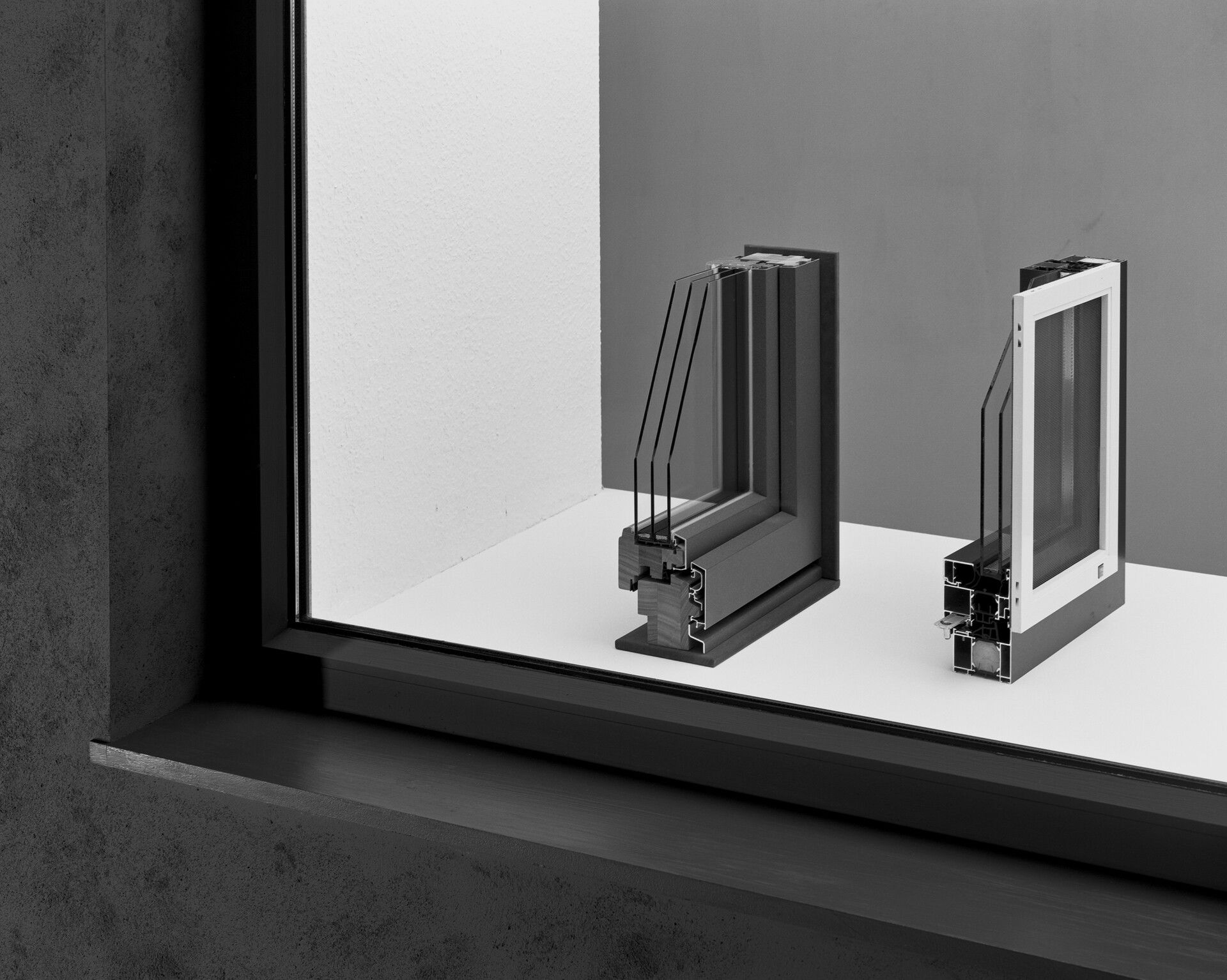 A photograph by Christopher Williams titled Window (with Window Cutaways), dated 2010.