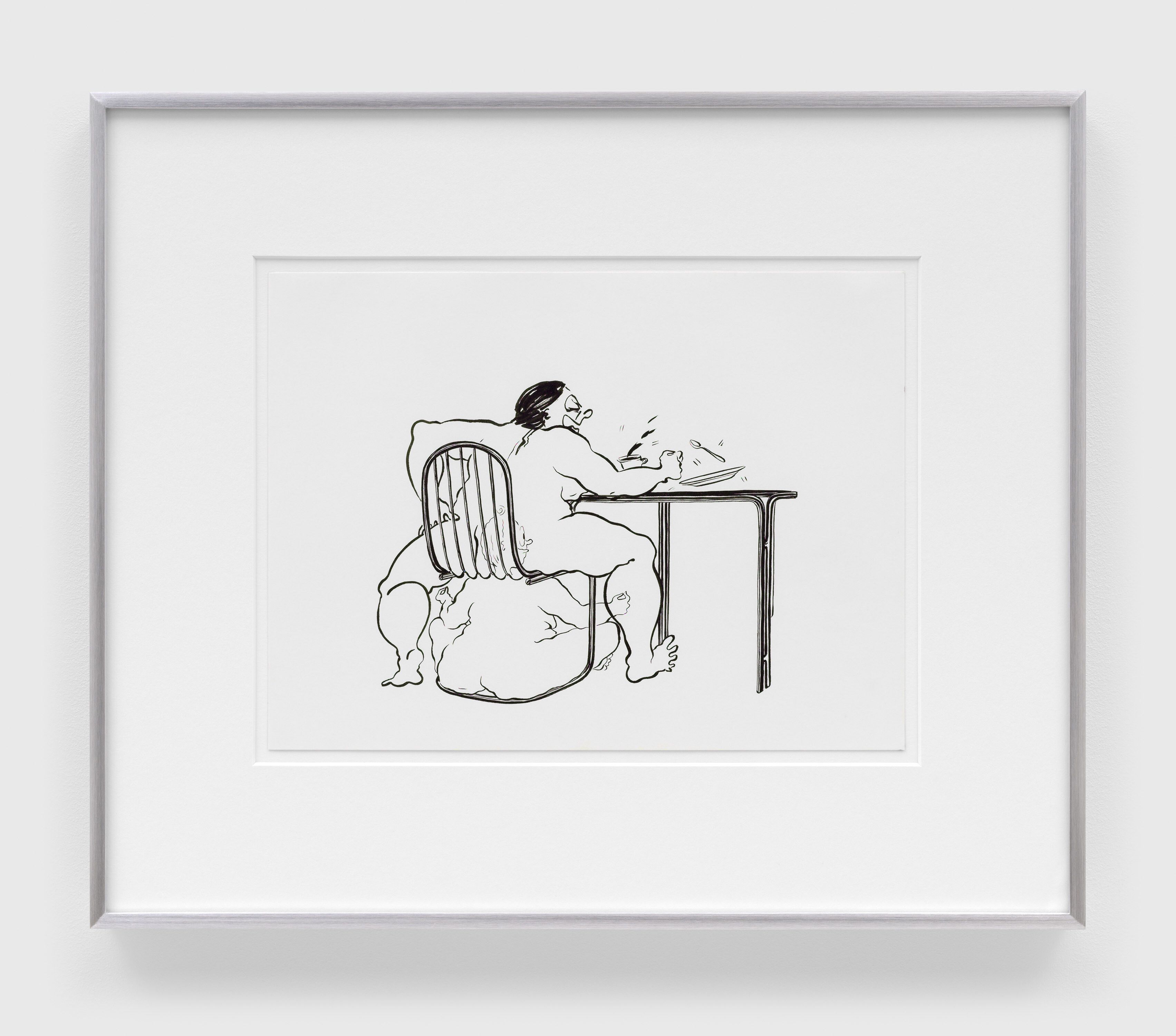 A drawing by Ebecho Muslimova, titled Fatebe Inner Peace, dated 2021.