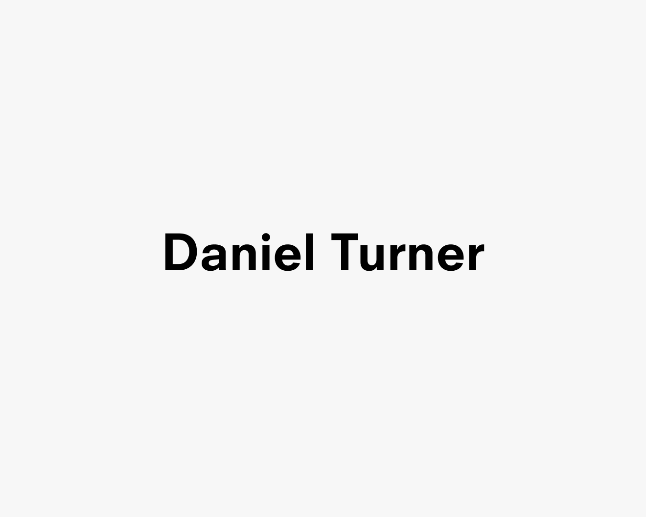 Text description reading Daniel Turner