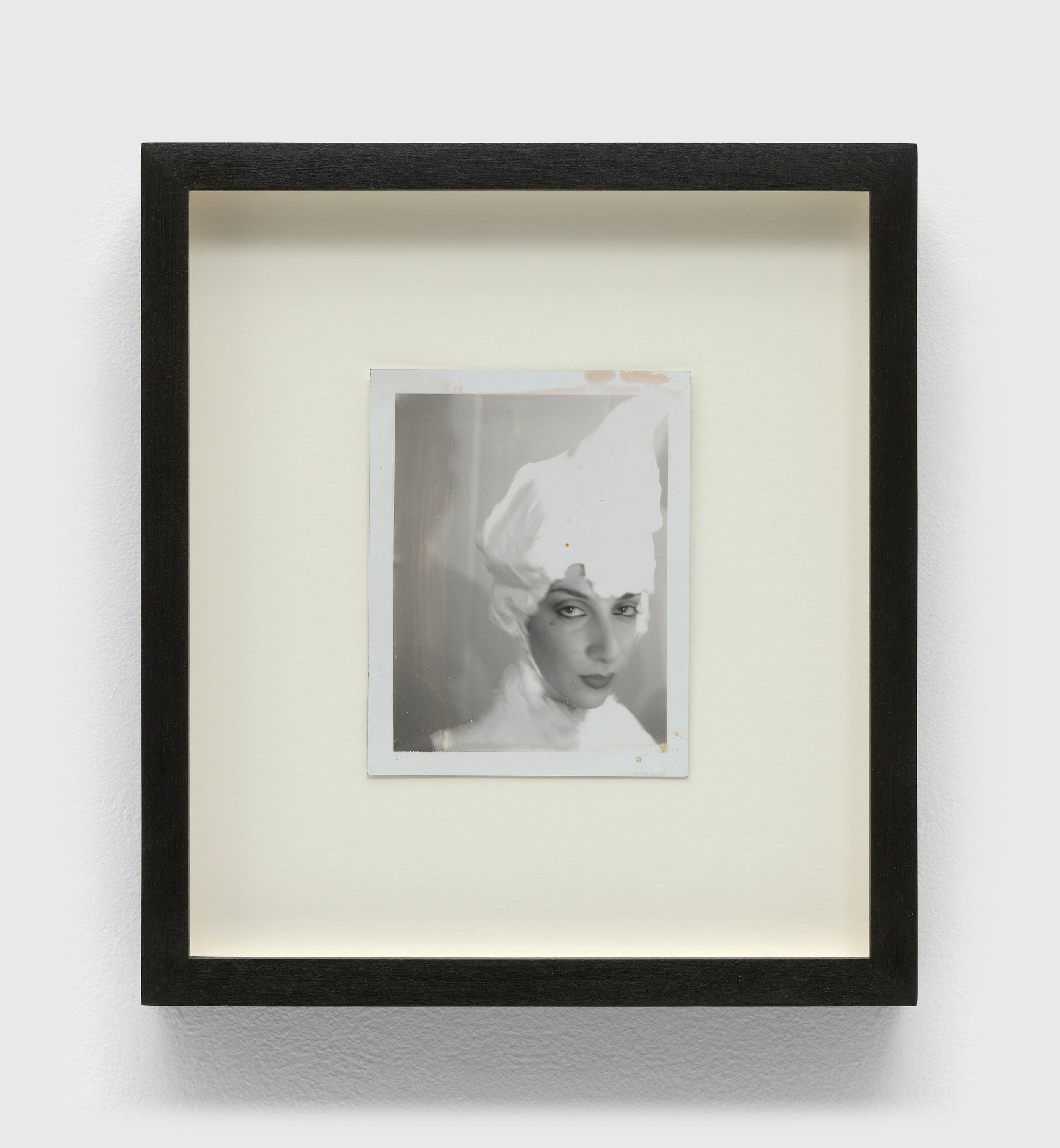 A photograph by Mark Morrisroe, titled Untitled (Janet with soap wig), circa 1985.
