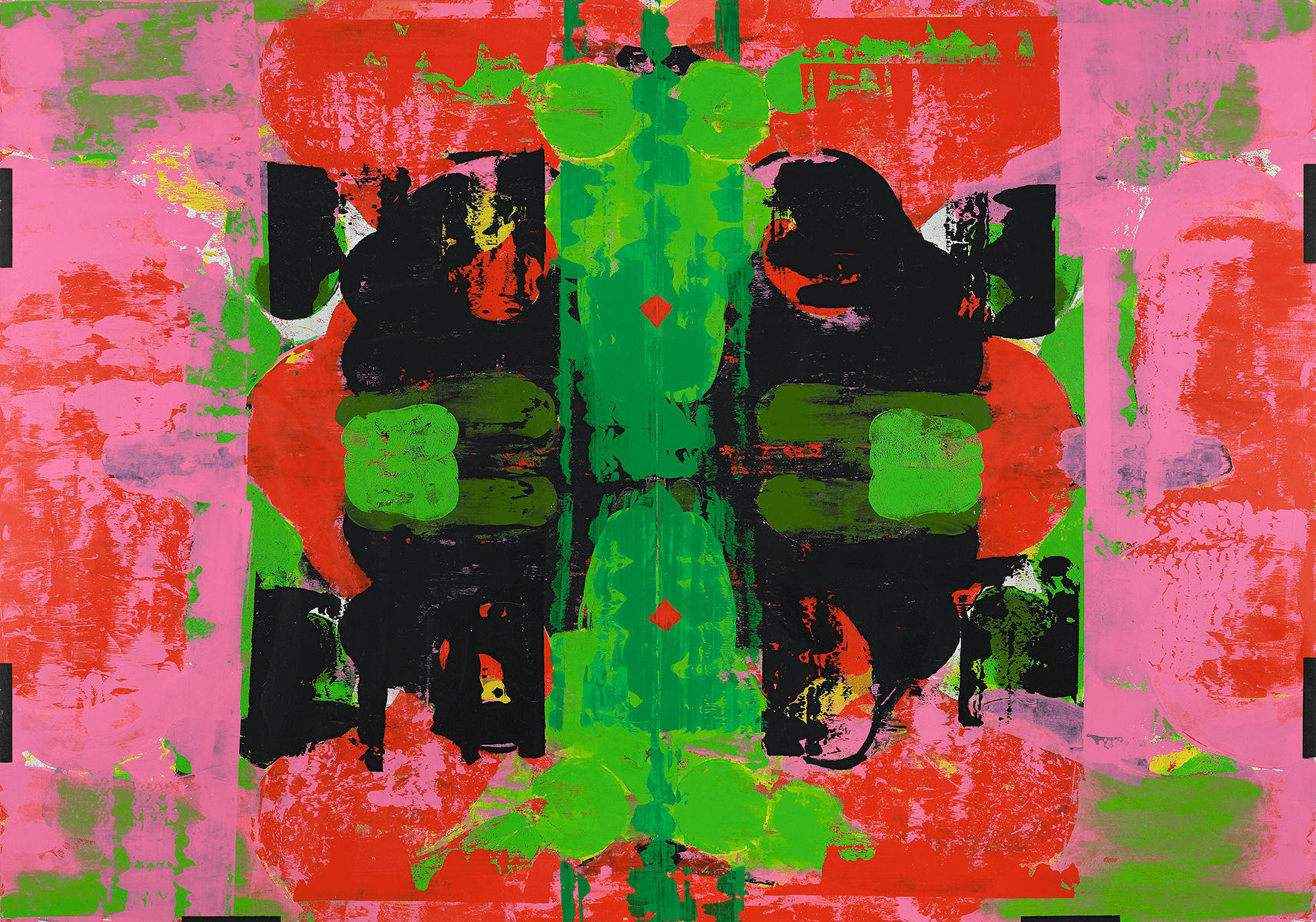A painting by Kerry James Marshall, titled Untitled (Blot), dated 2014.