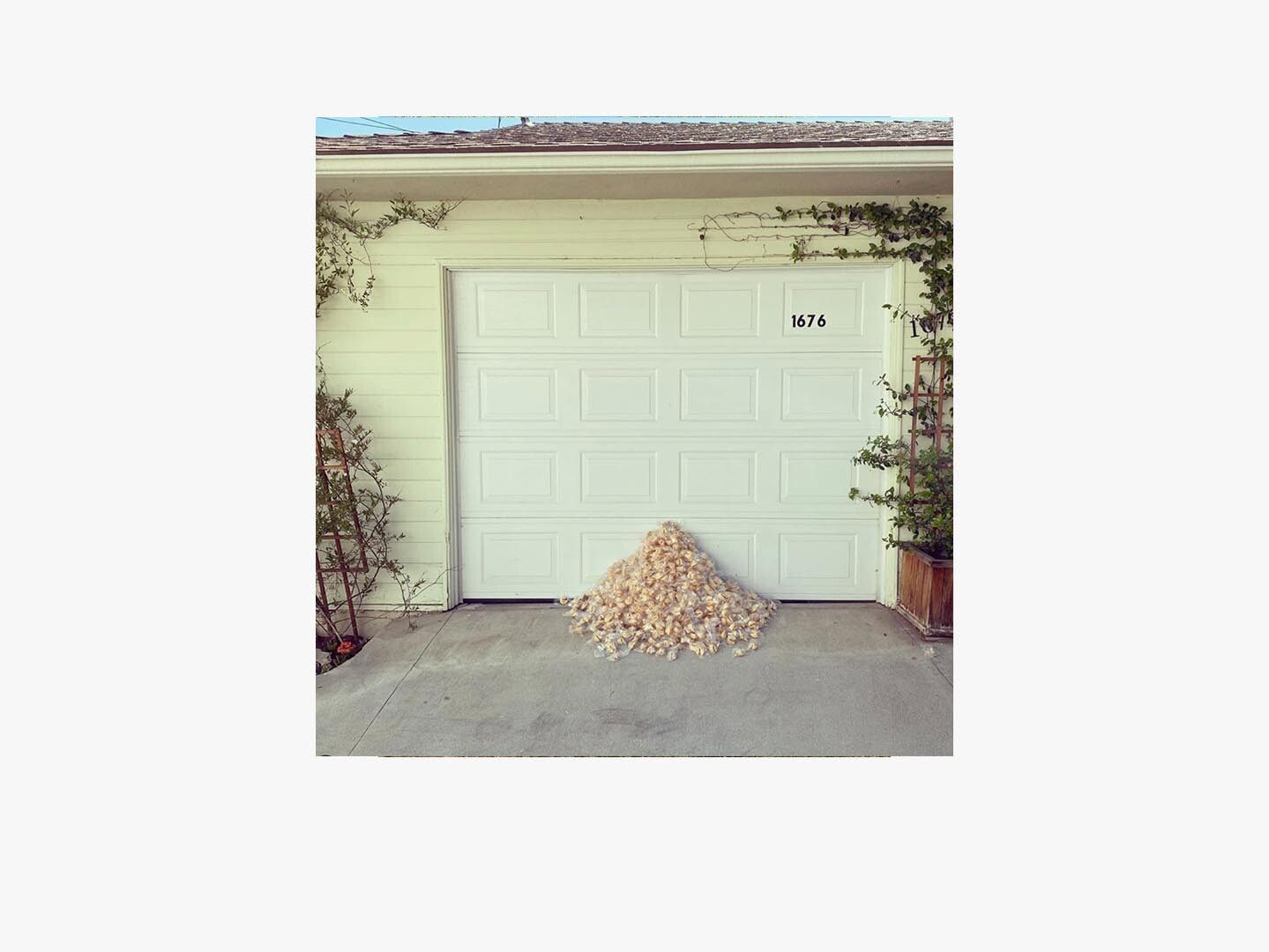An installation view of the multi-site exhibition Felix Gonzalez-Torres “Untitled’’ (Fortune Cookie Corner), dated 2020.