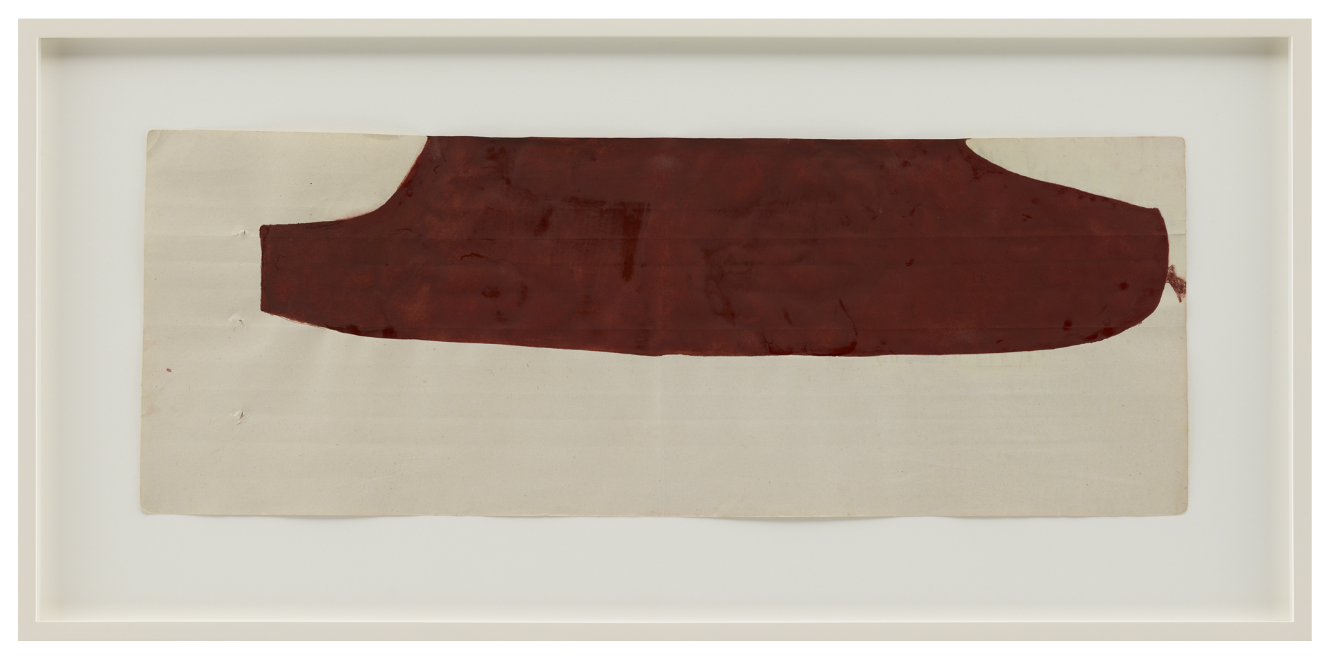 A painting by Suzan Frecon, titled dark red, dated 2009 to 2012.