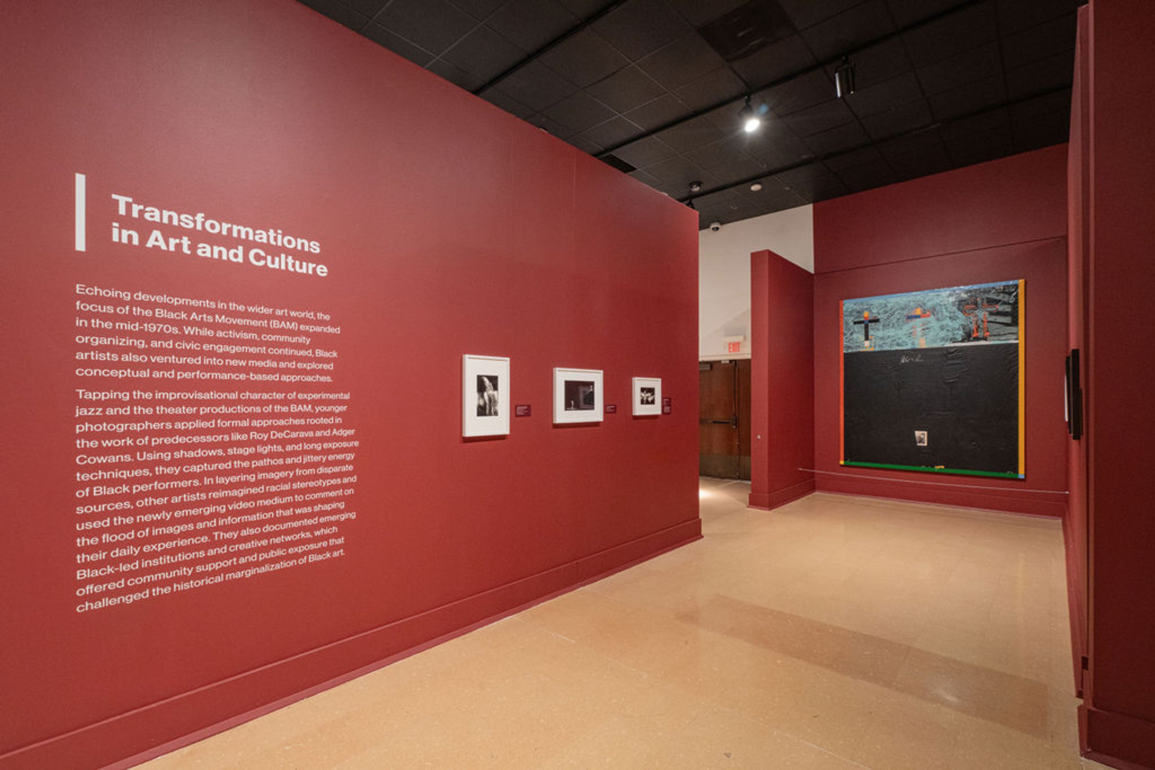Installation view of the exhibition Photography and the Black Arts Movement at the National Gallery of Art, located in Washington, DC, dated 2025–2026.