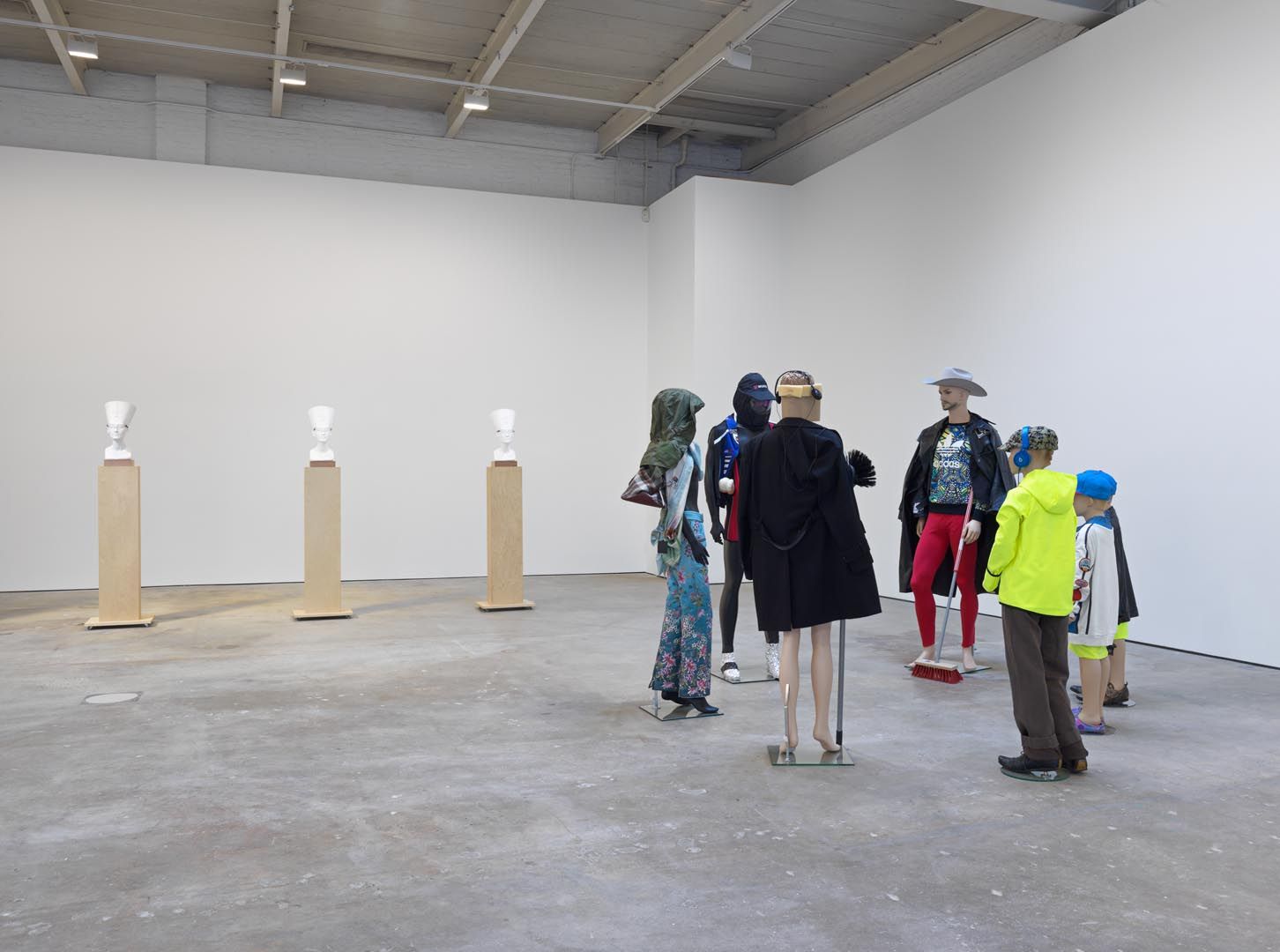 An installation view of the exhibition Isa Genzken, at David Zwirner New York, dated 2015.