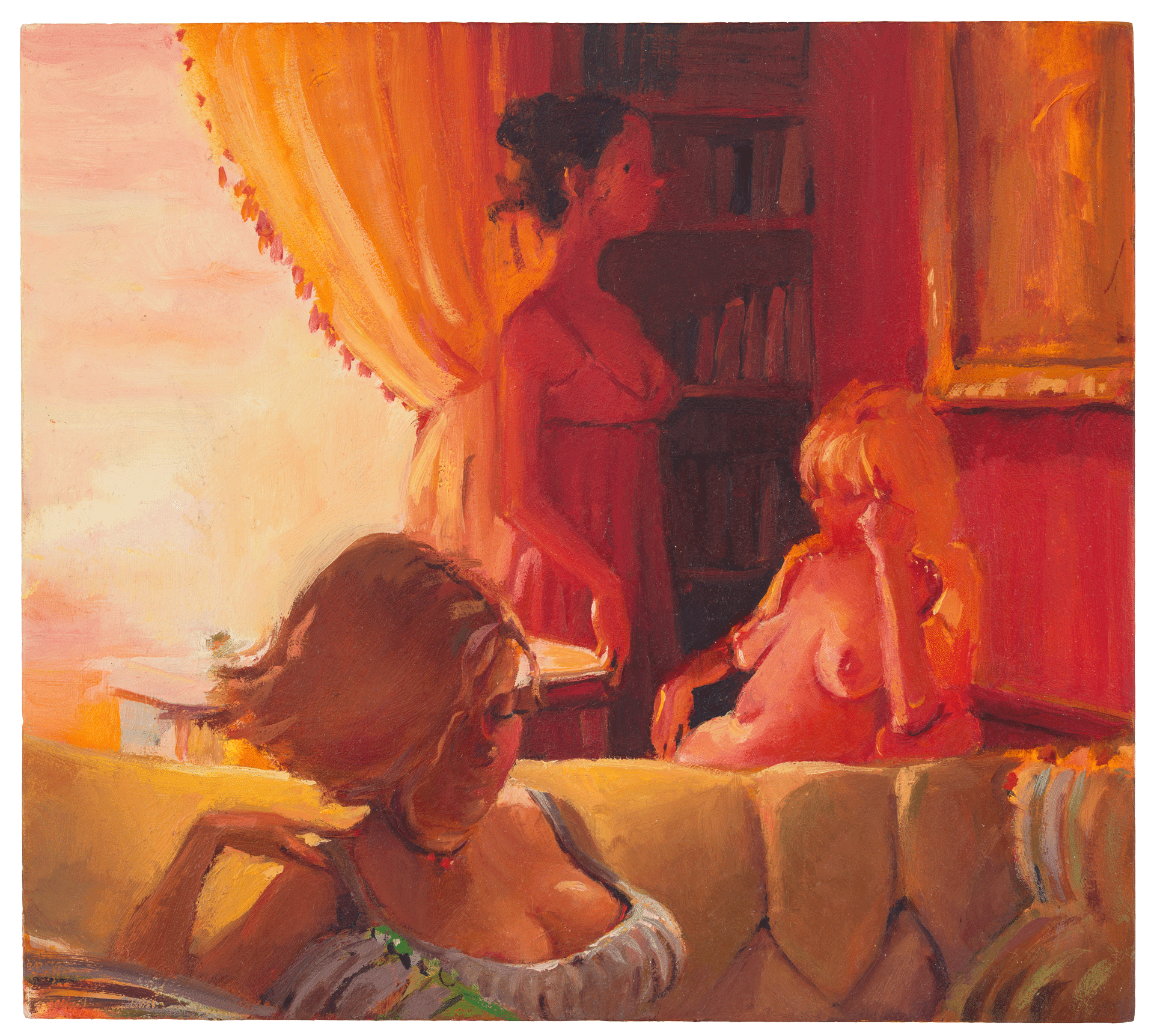 A painting by Lisa Yuskavage, titled Northview Afternoon, dated 2000.