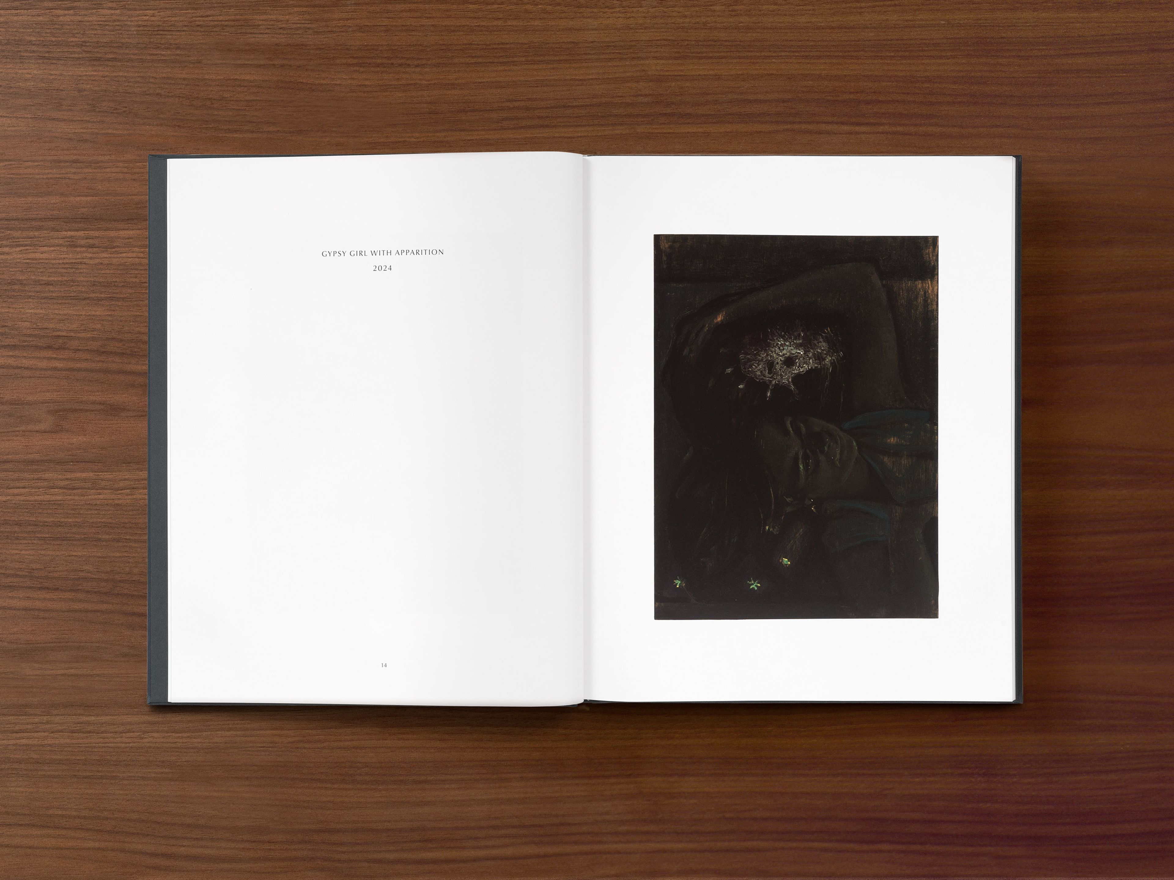 Interior spread from a book titled Victor Man: The Absence That We Are, published by David Zwirner Books in 2026