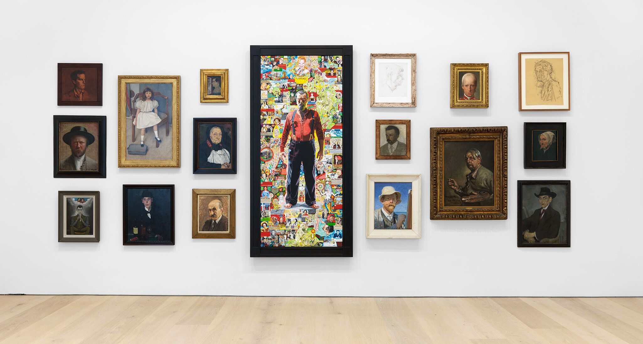 An Installation view of an exhibition titled Seen in the Mirror: Things from the Cartin Collection, at David Zwirner, New York, in 2021.