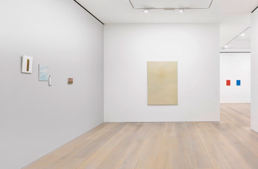 Installation view of the exhibition, Drift, at David Zwirner in London, dated 2015.