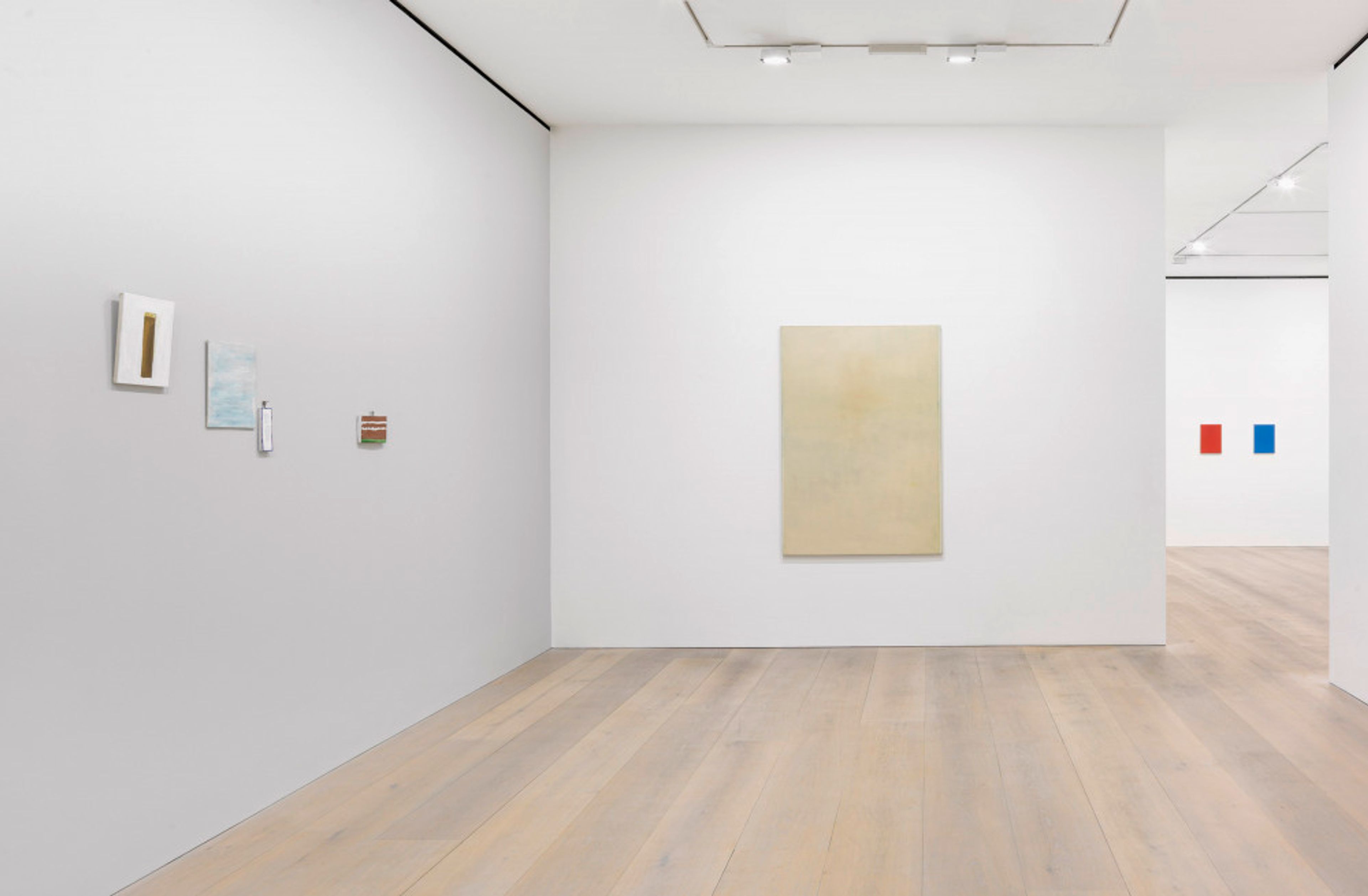 Installation view of the exhibition, Drift, at David Zwirner in London, dated 2015.