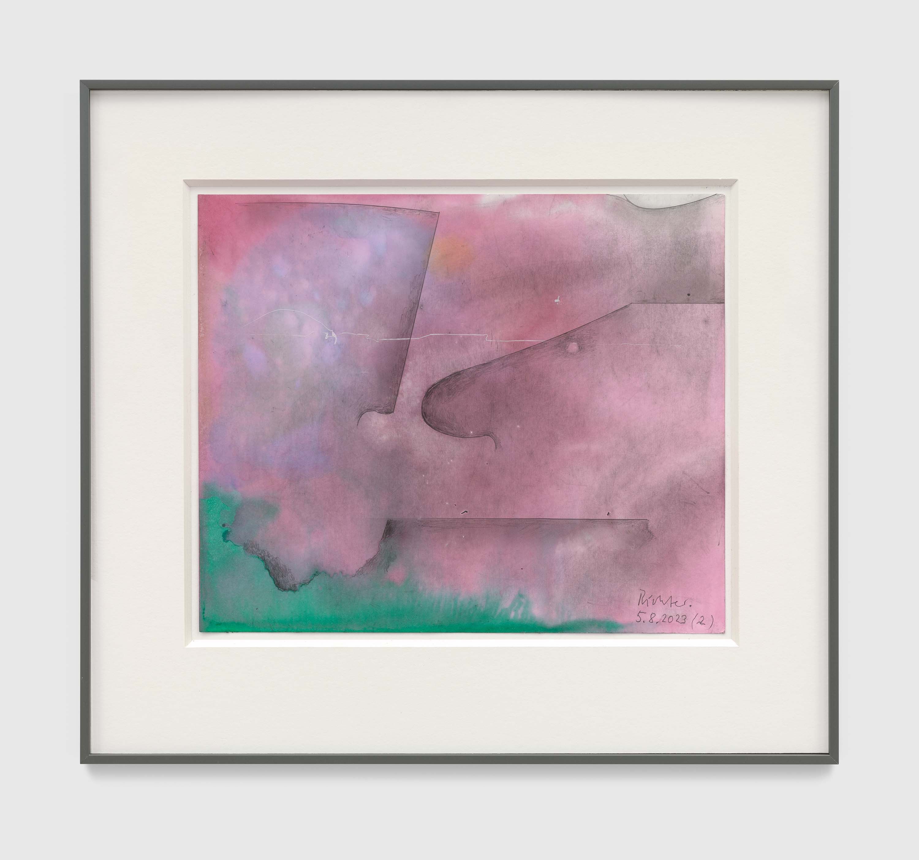 A drawing by Gerhard Richter, titled 5.8.2023 (2), dated 2023.