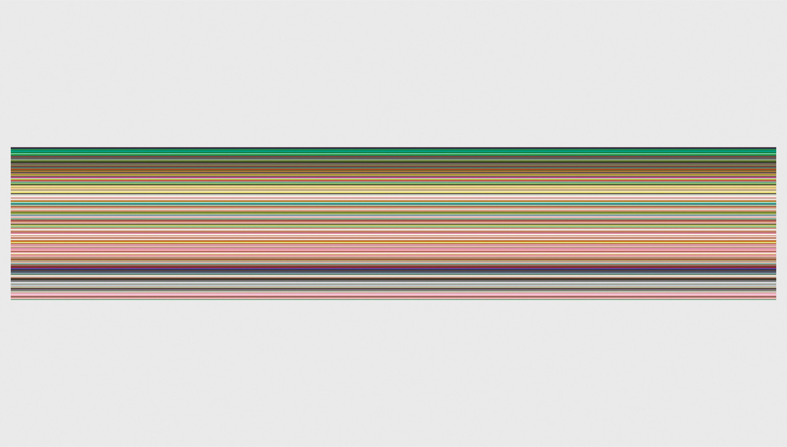Gerhard Richter, Strip (930-1), dated 2013.